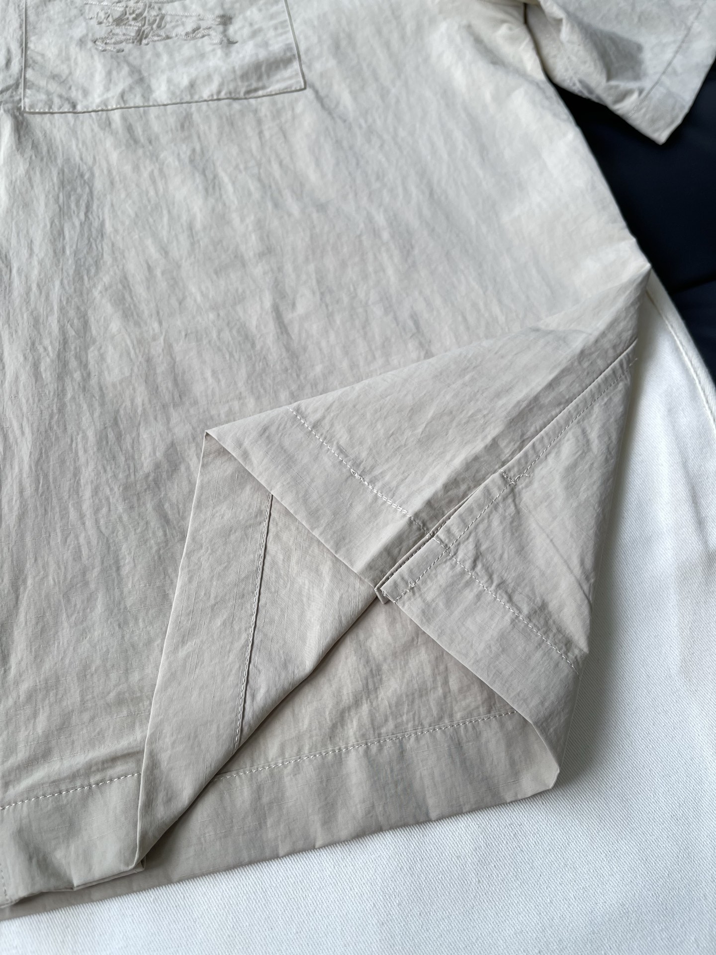 Zip-Front Short-Sleeve Shirt — product photograph