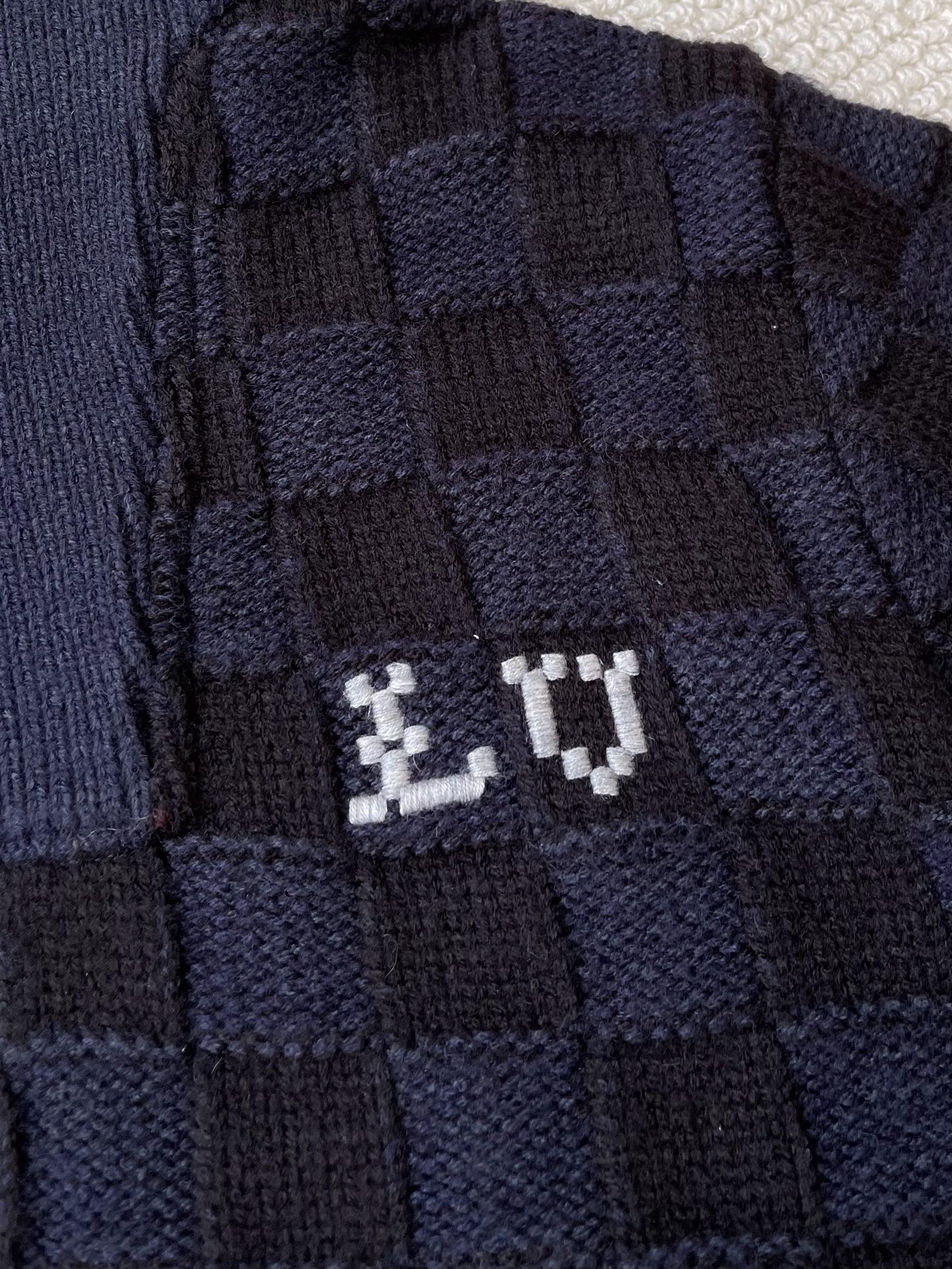 Checked Zip-Up Jacket with Plush Collar — product photograph