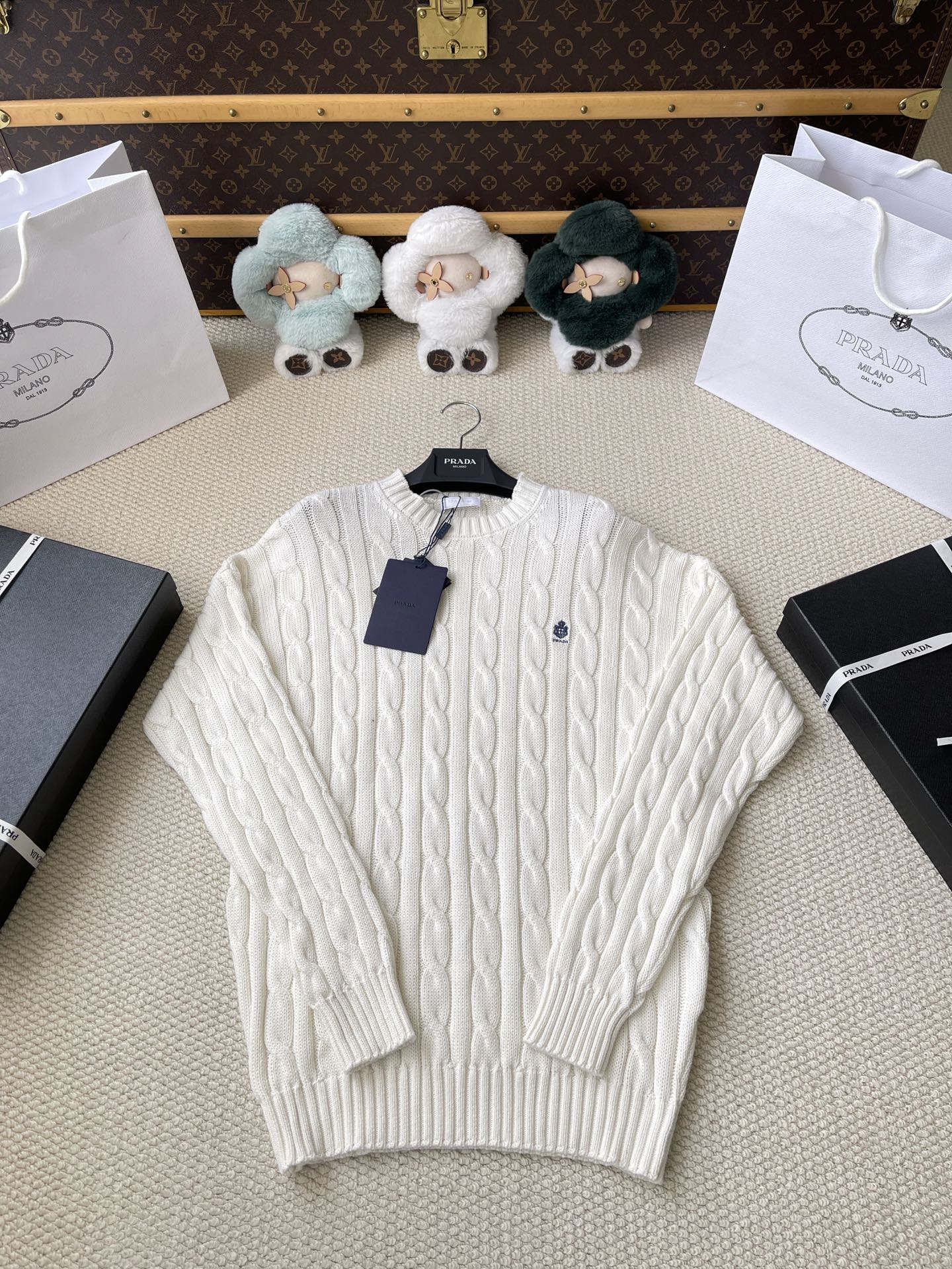 Crest Cable-Knit Sweater — product photograph