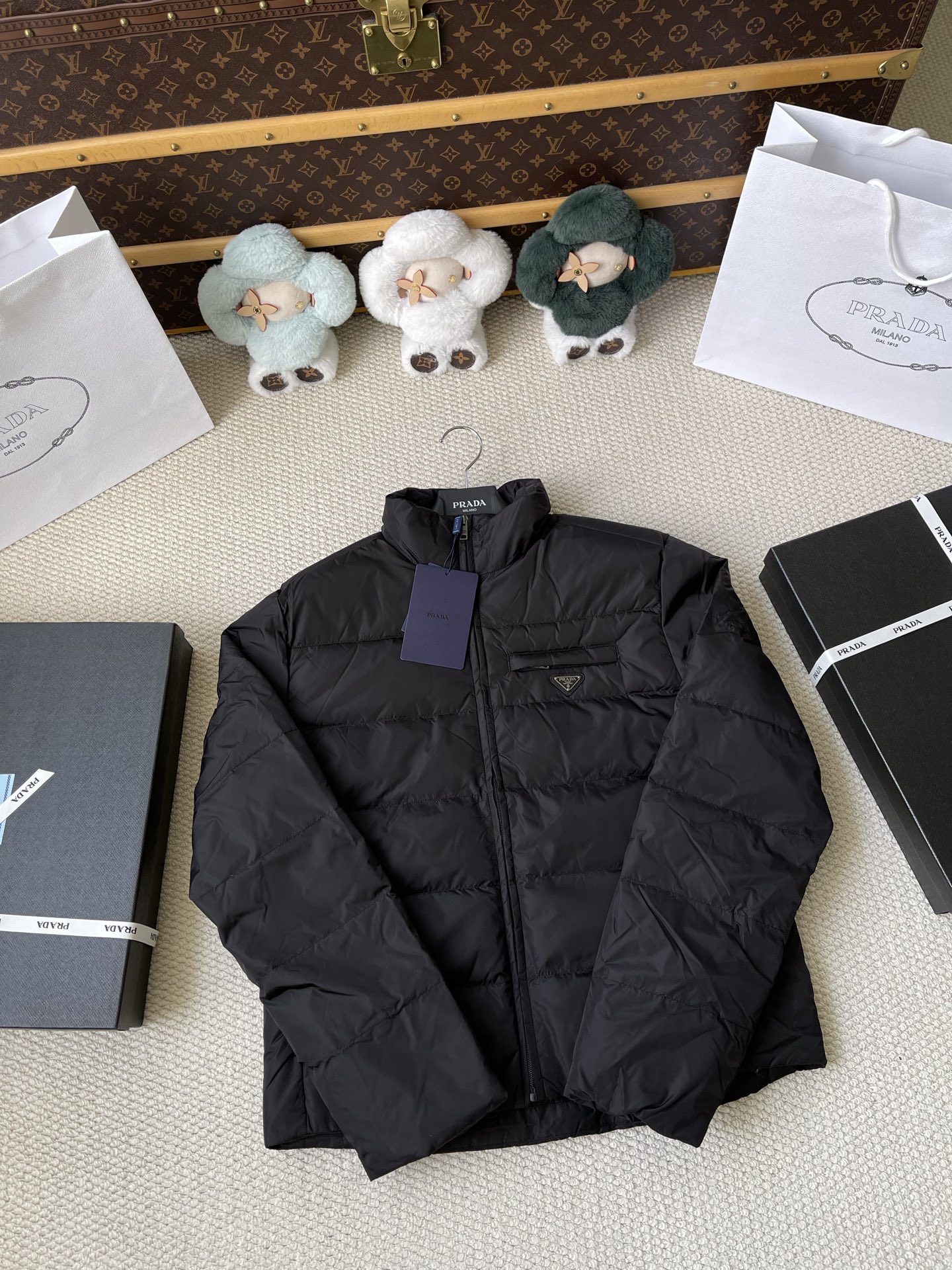 Sleeve-Pocket Quilted Jacket — product photograph
