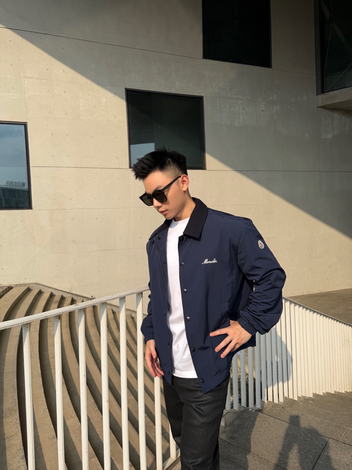 Script-Logo Zip Blouson — product photograph