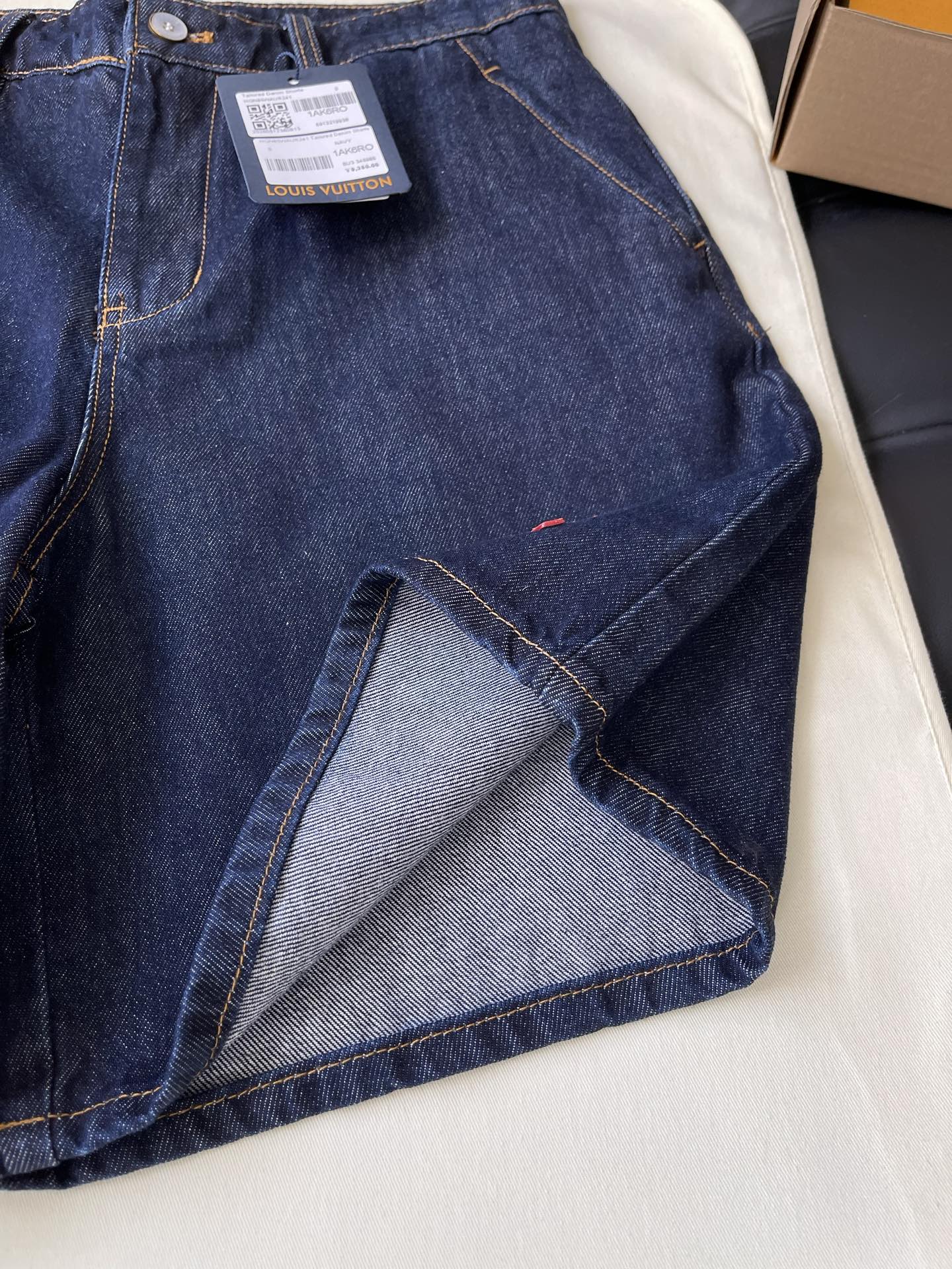 Small Monogram Denim Shorts — product photograph
