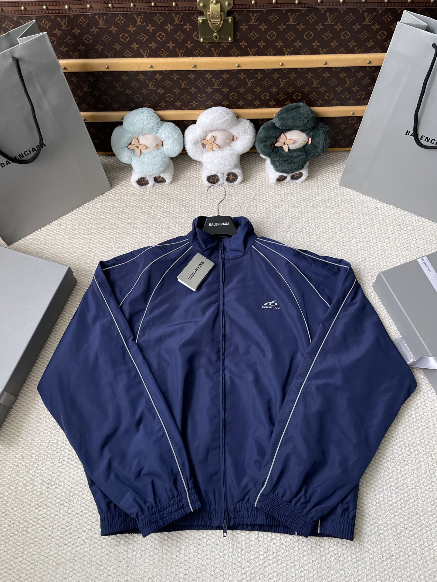 Navy Piped Matching Separates — product photograph