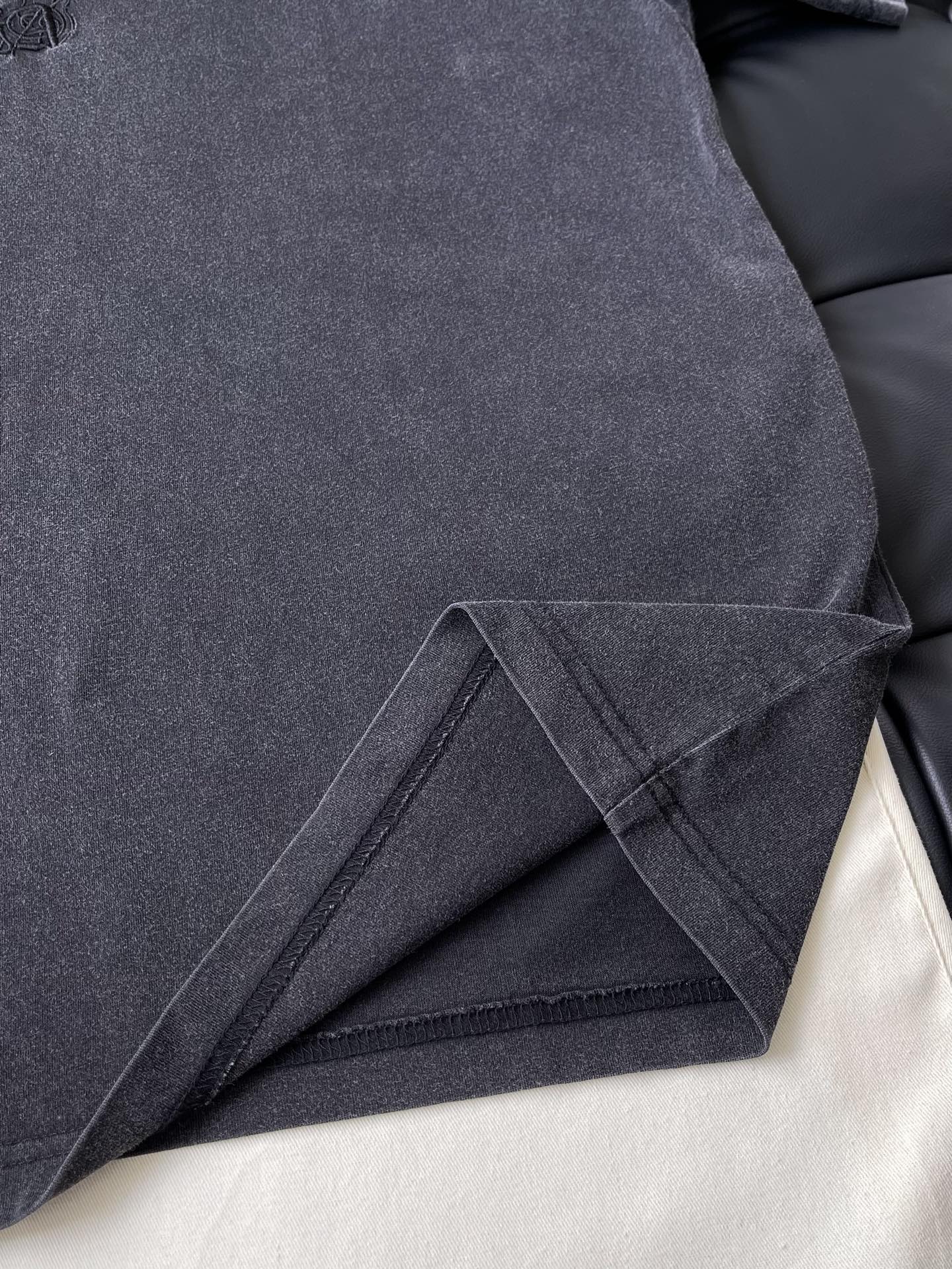 Tonal Chest-Logo Washed T-Shirt — product photograph