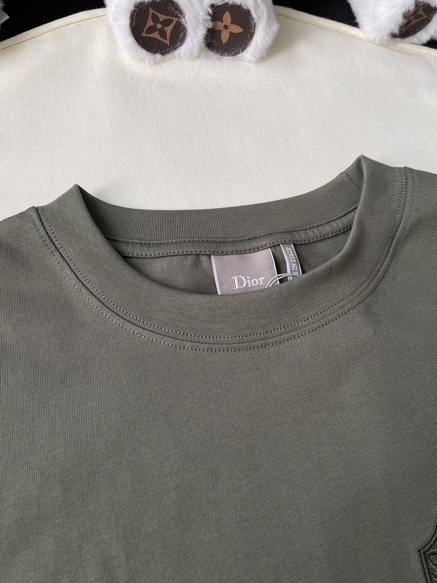 Patch-Emblem Crewneck T-Shirt — product photograph