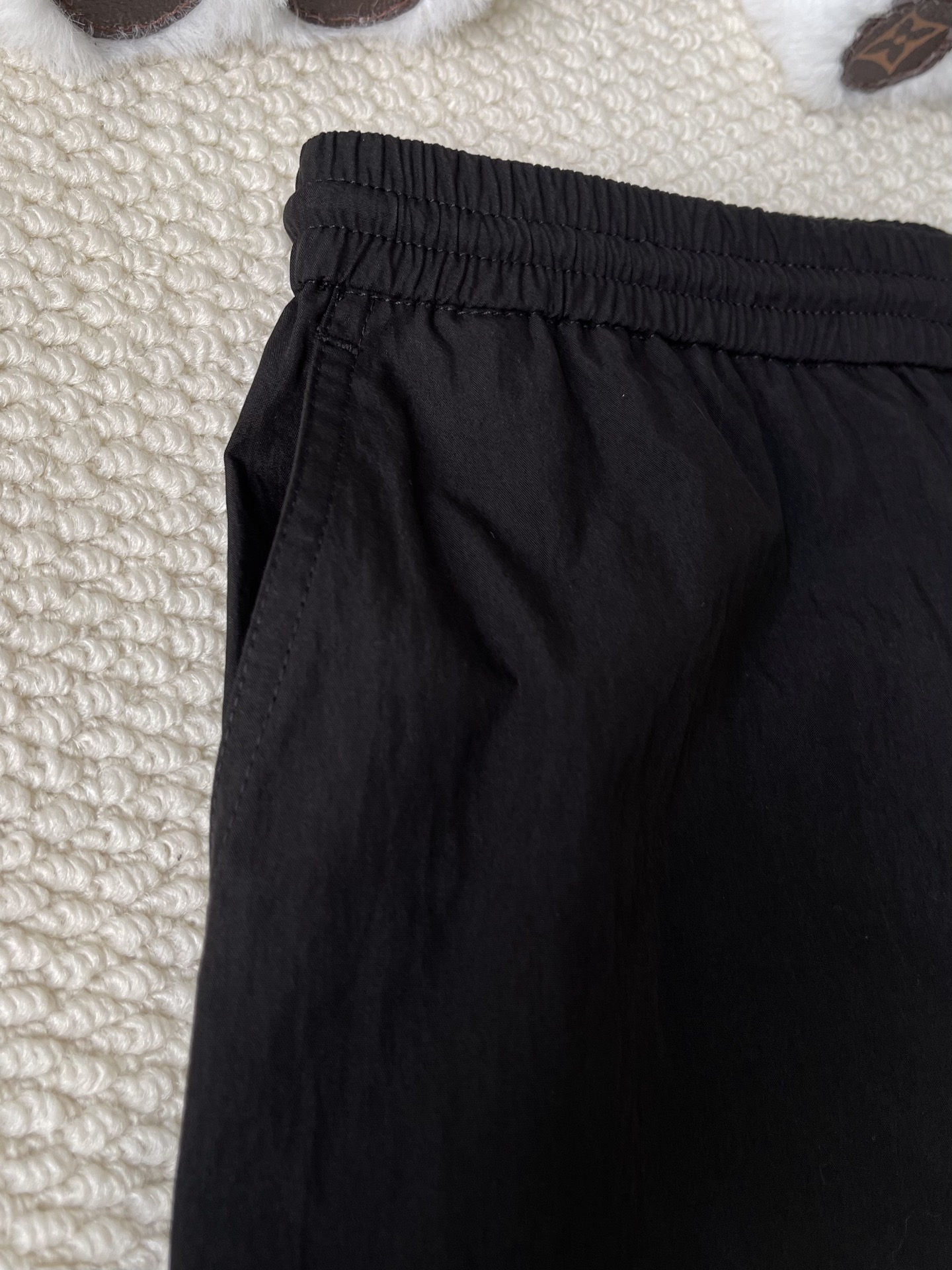 Patch-Pocket Drawstring Trousers — product photograph