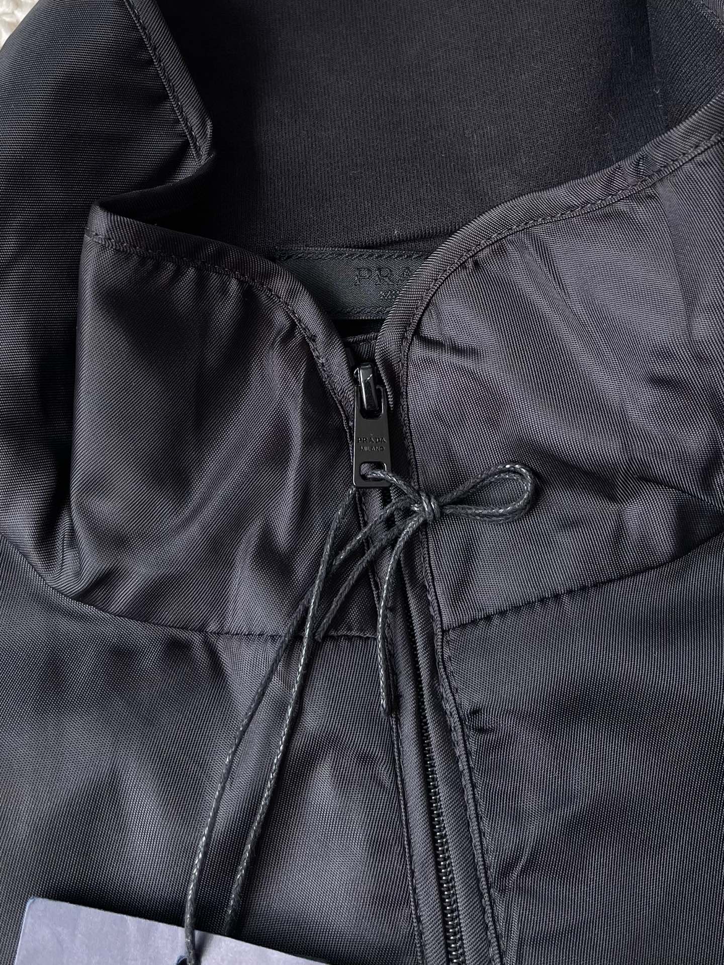 Panelled Stand-Collar Zip Jacket — product photograph