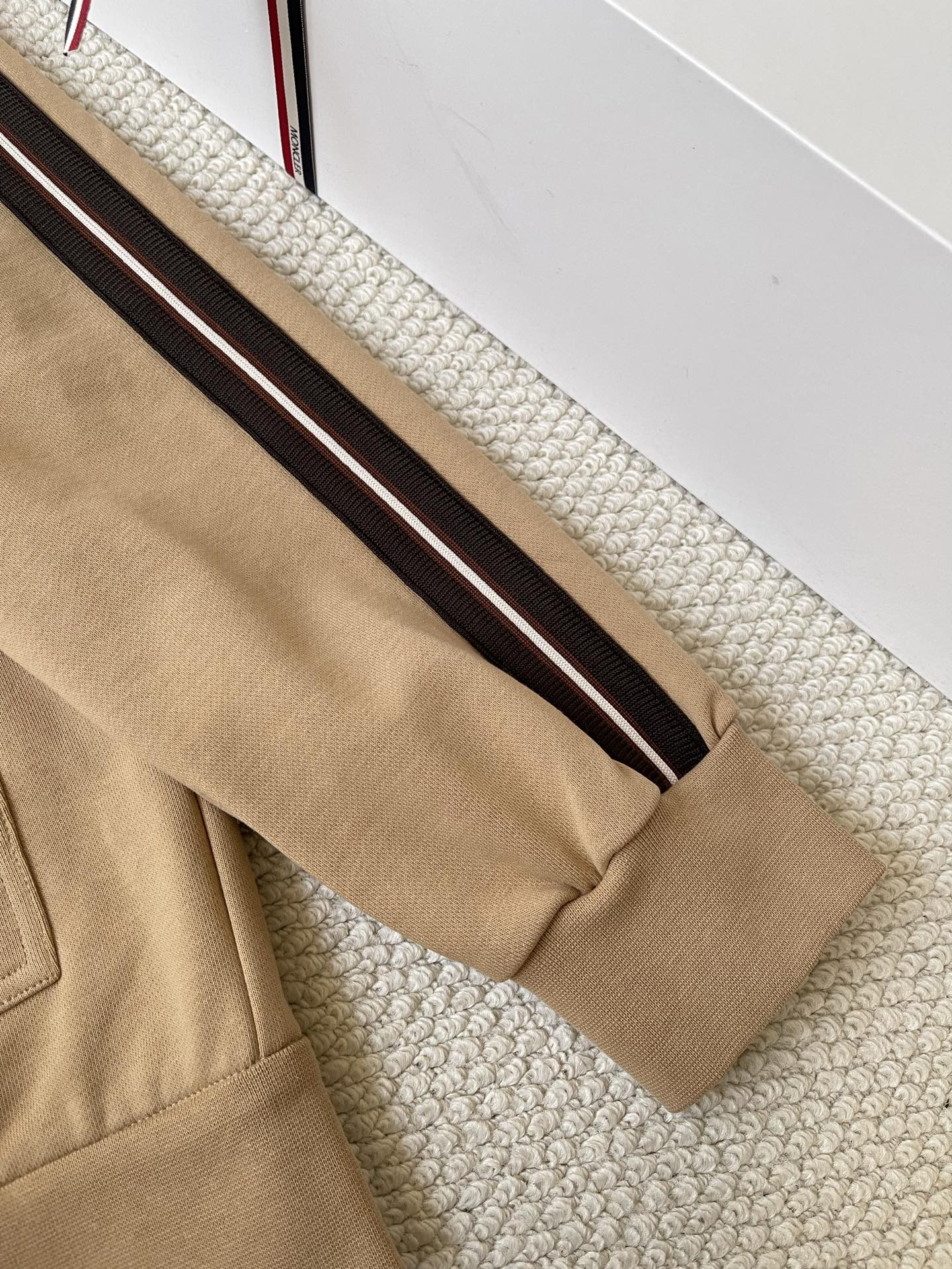 Sleeve-Stripe Zip Hoodie — product photograph