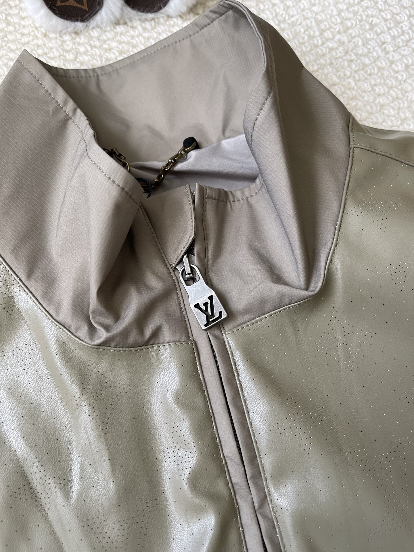 Panelled Zip-Pocket Bomber Jacket — product photograph