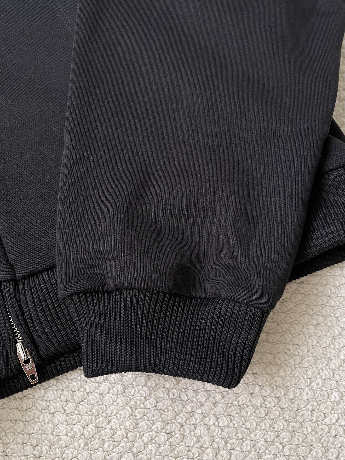 Rounded-Wordmark Zip Hoodie — product photograph