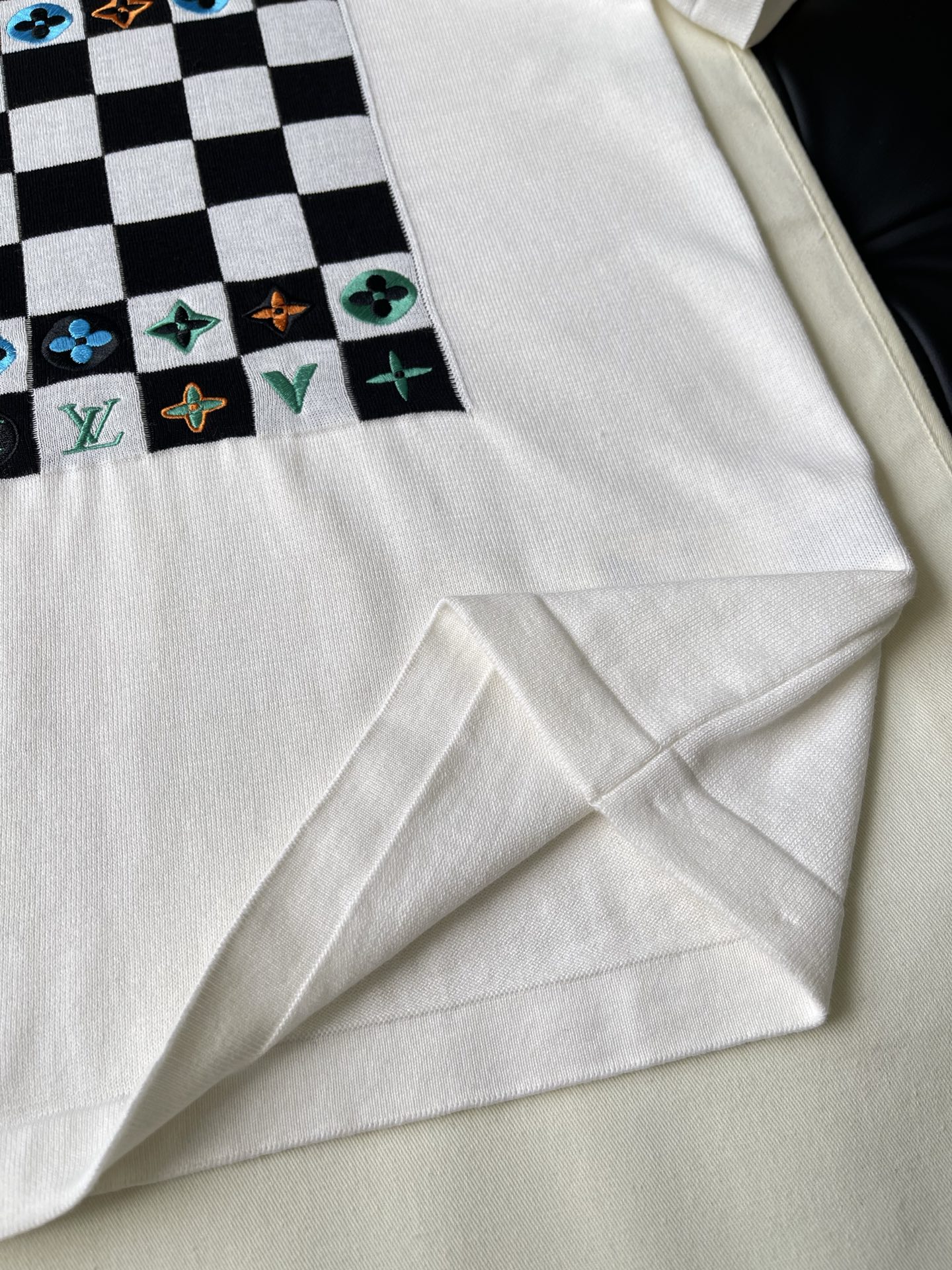 Checkerboard Graphic T-Shirt — product photograph