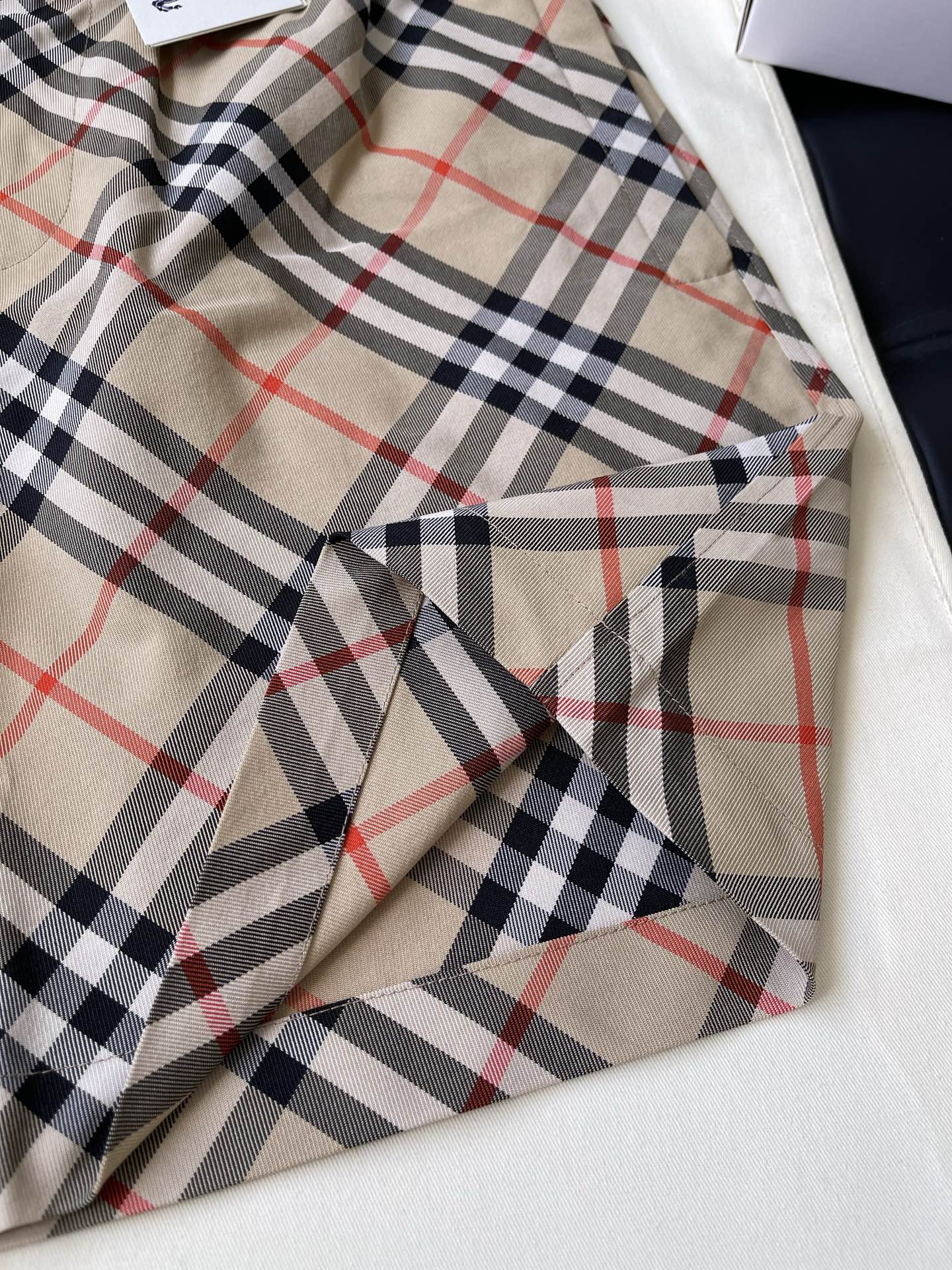 Classic Check Drawstring Shorts — product photograph