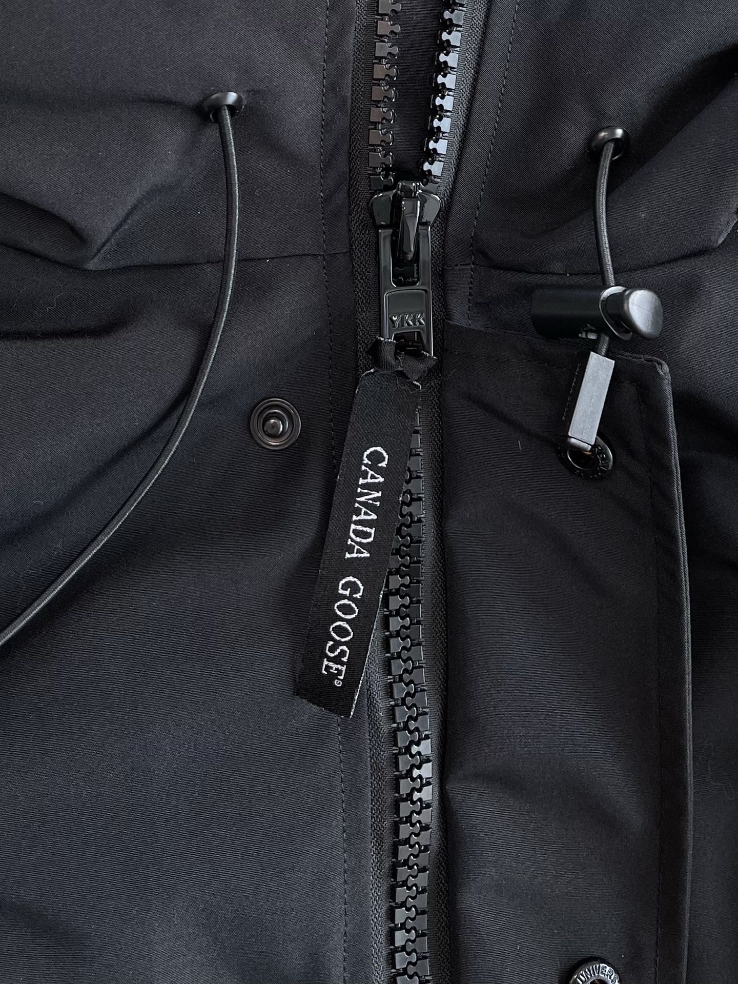 Trimmed-Hood Bomber Jacket — product photograph