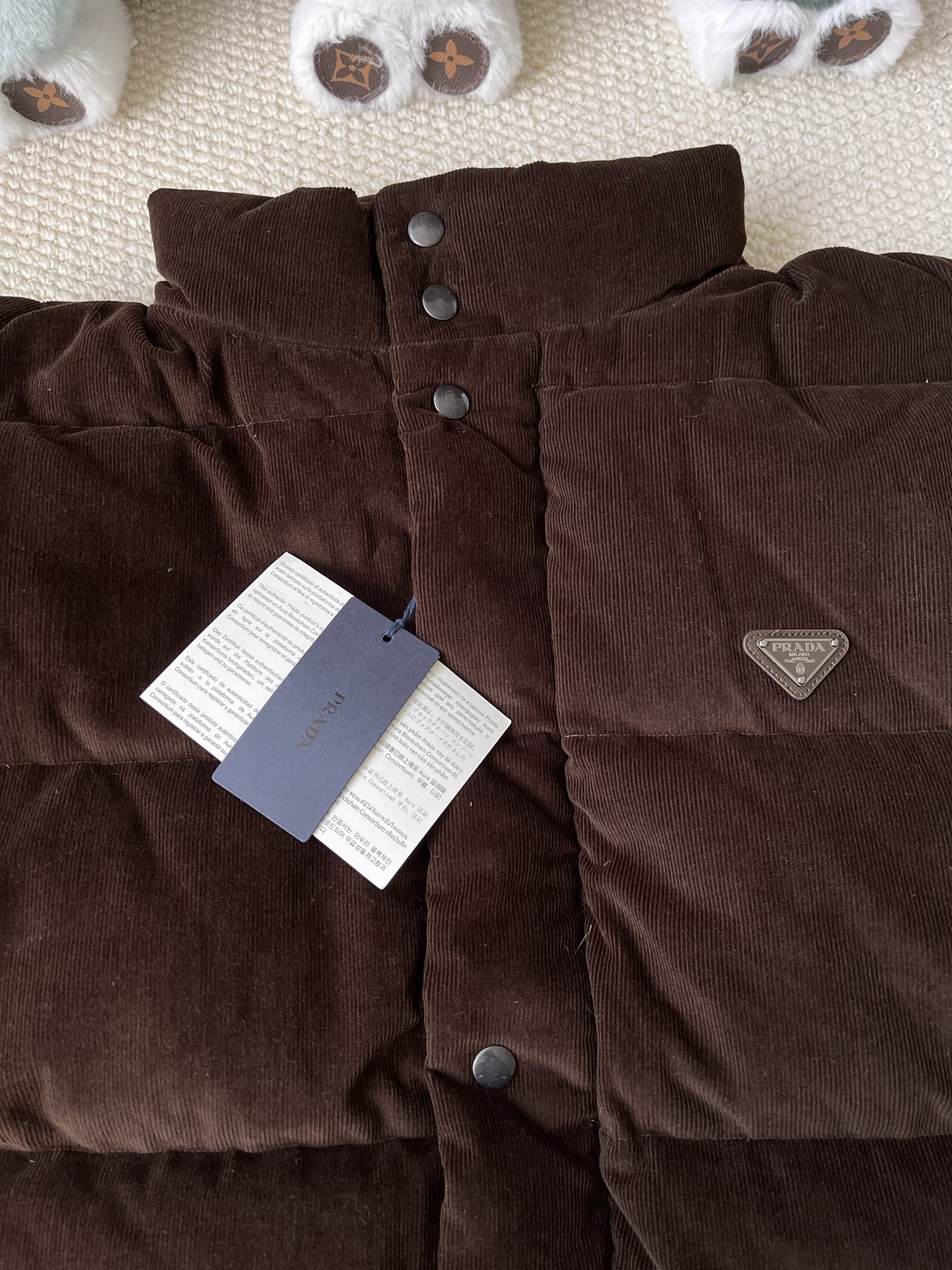 Stand-Collar Quilted Jacket — product photograph