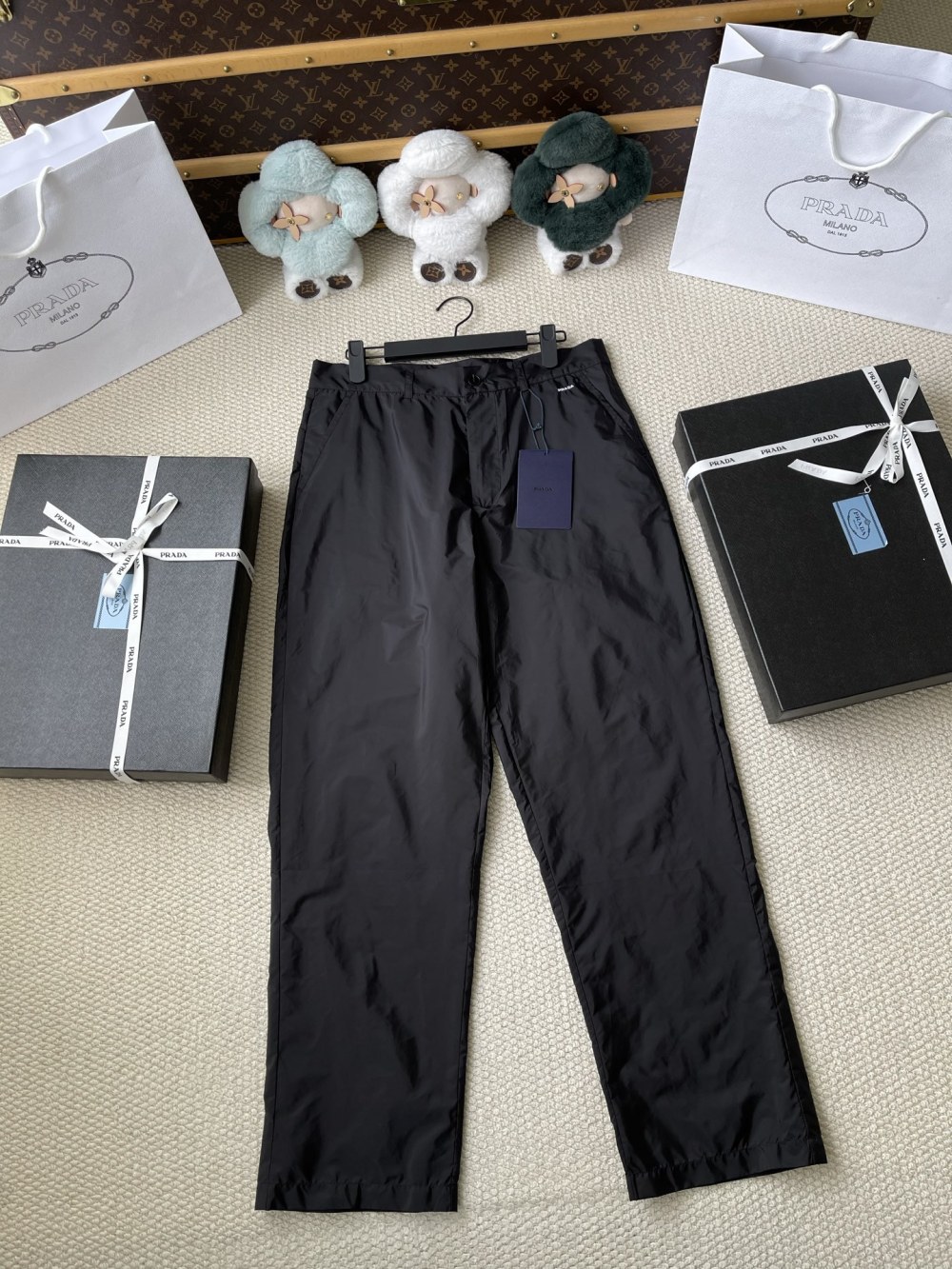Zip-Pocket Straight-Leg Trousers — product photograph