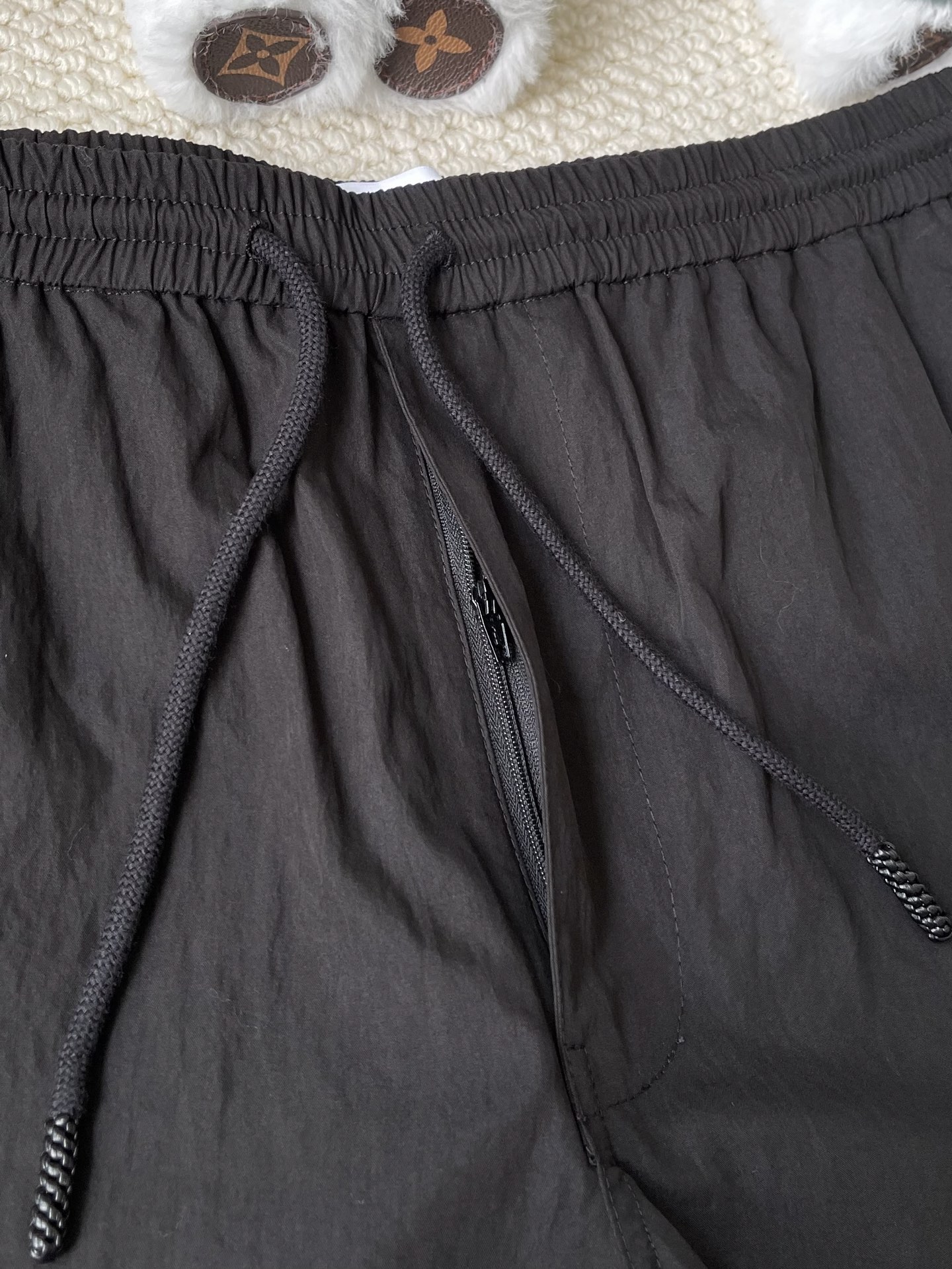 Patch-Pocket Drawstring Trousers — product photograph