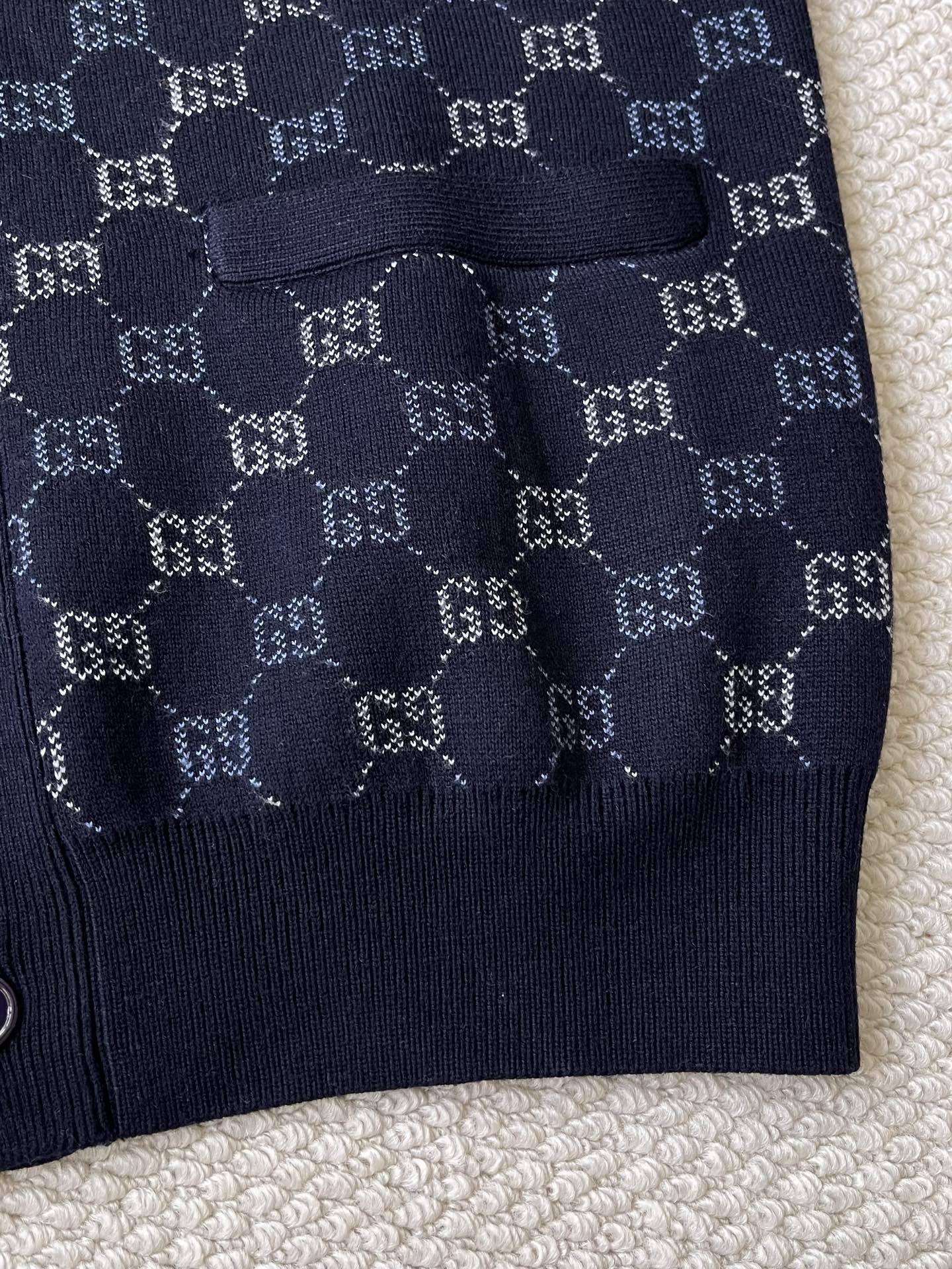 Allover GG V-Neck Cardigan — product photograph
