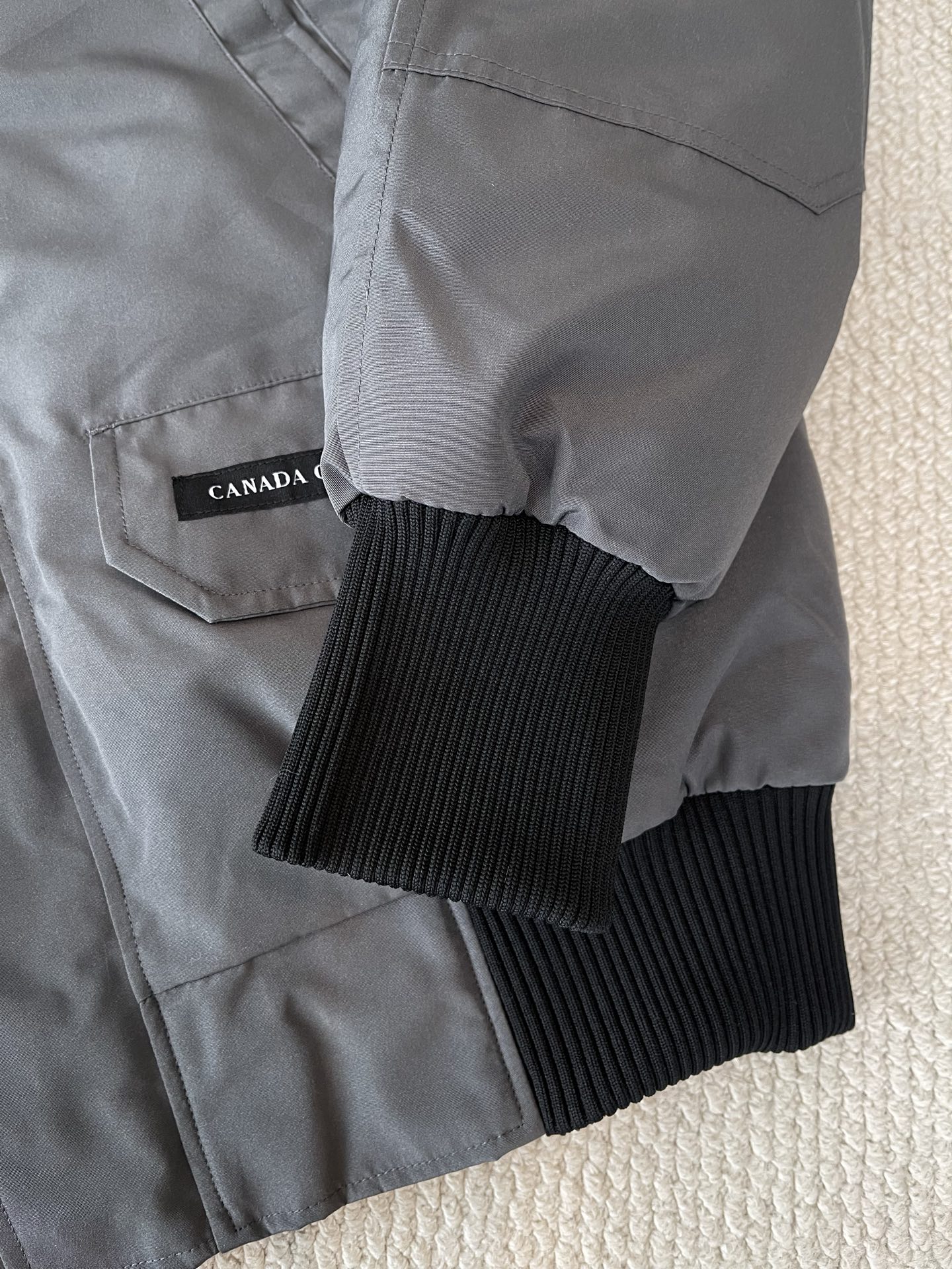 Trimmed-Hood Bomber Jacket — product photograph
