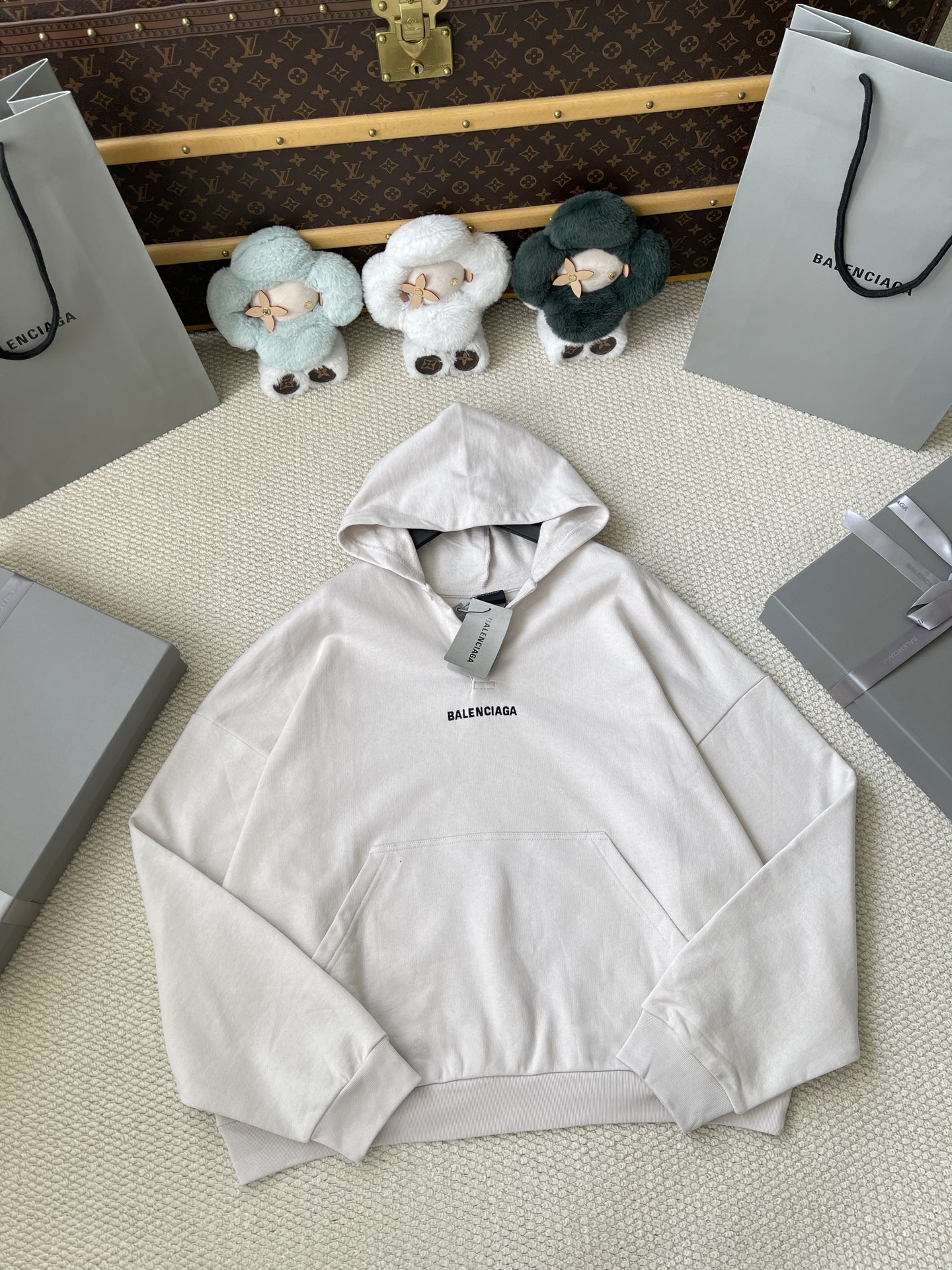 Back-Wordmark Half-Zip Hoodie — product photograph