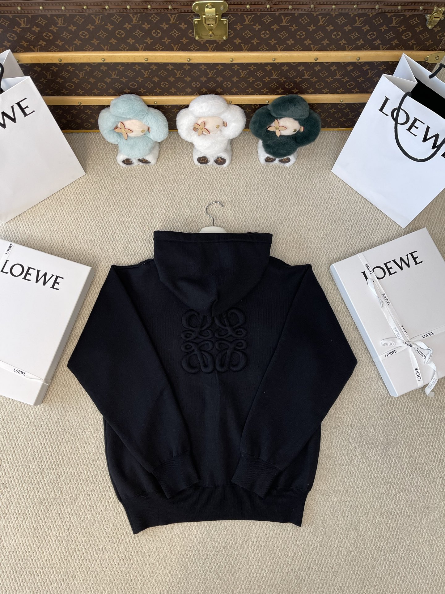 Back-Anagram Zip-Up Hoodie — product photograph