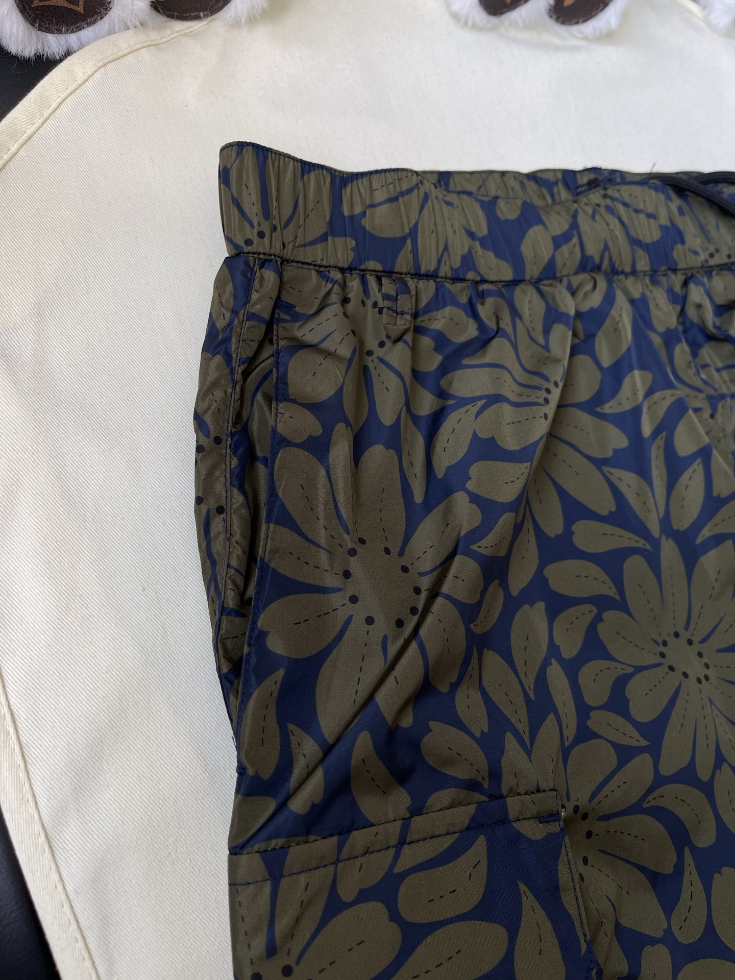 Floral Pattern Drawstring Shorts — product photograph
