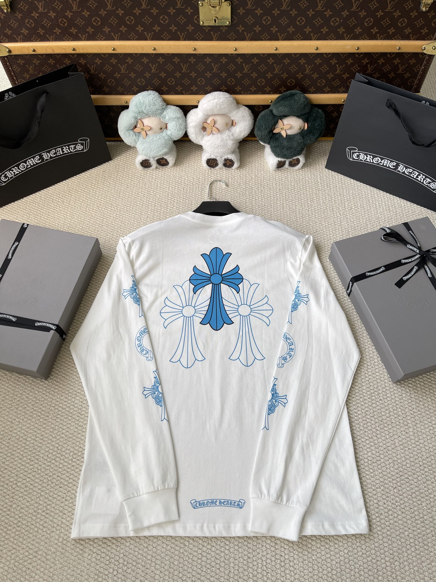 Triple-Cross Back Long-Sleeve T-Shirt — product photograph