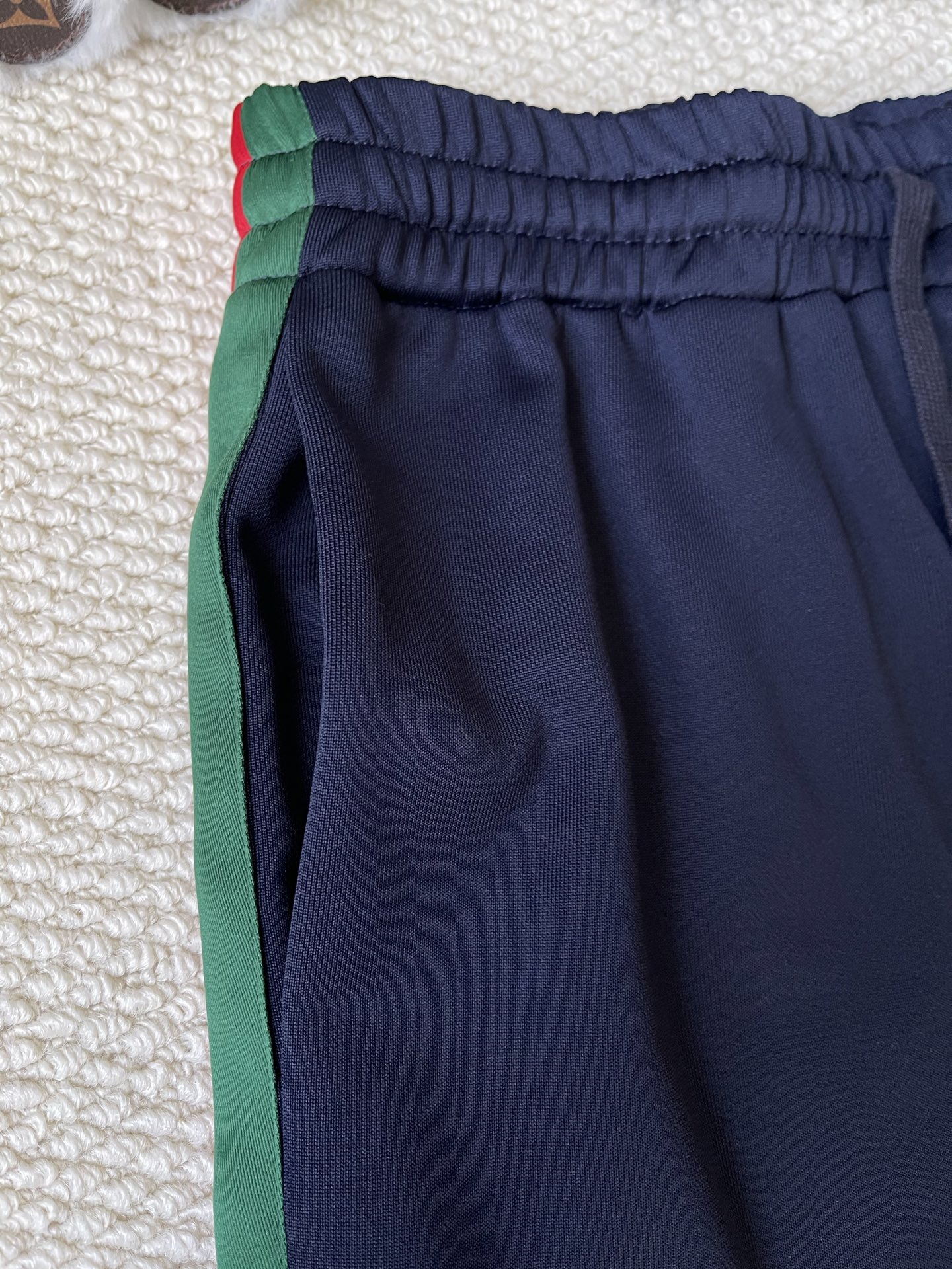 Web-Stripe Hoodie and Trousers Separates — product photograph