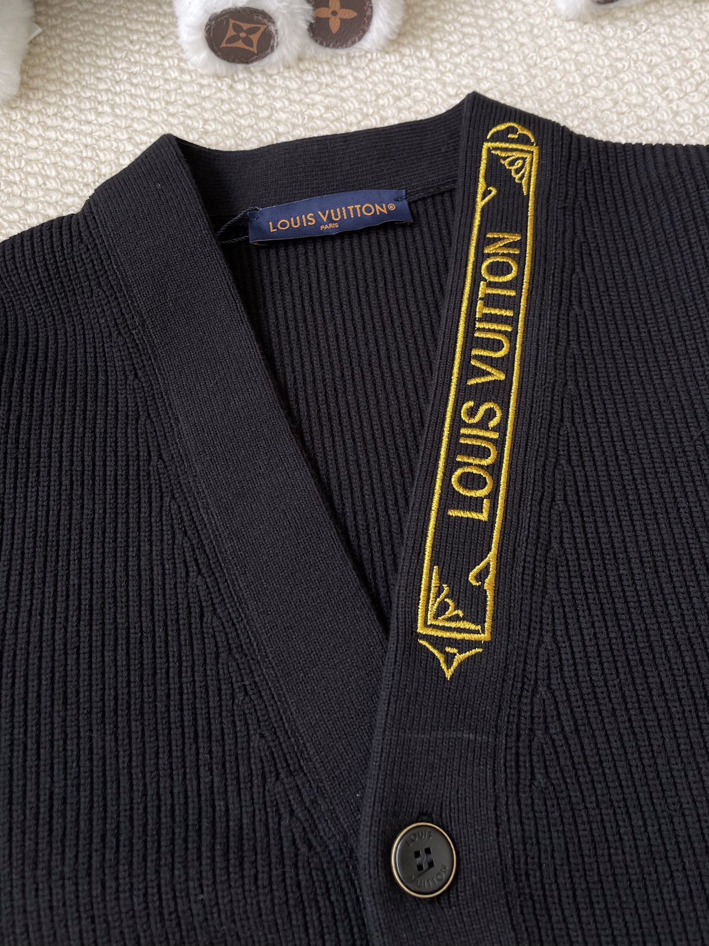 Logo-Trim Pocket Cardigan — product photograph