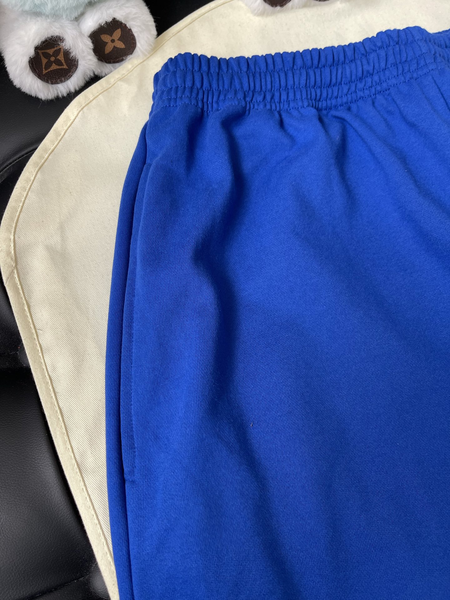 Athletic Emblem Drawstring Shorts — product photograph