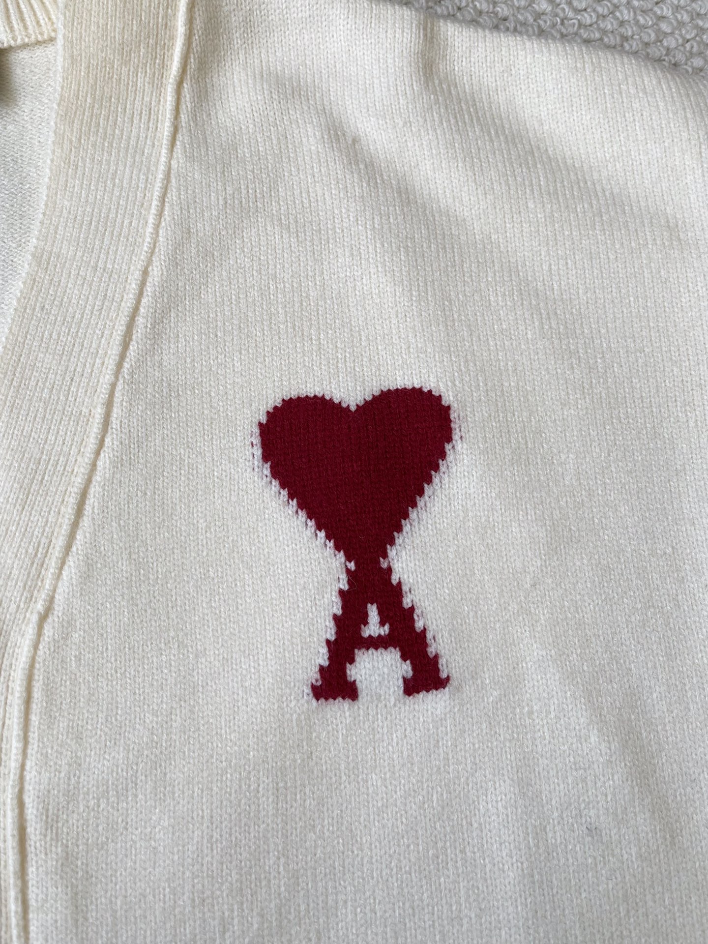 Heart-Logo V-Neck Cardigan — product photograph