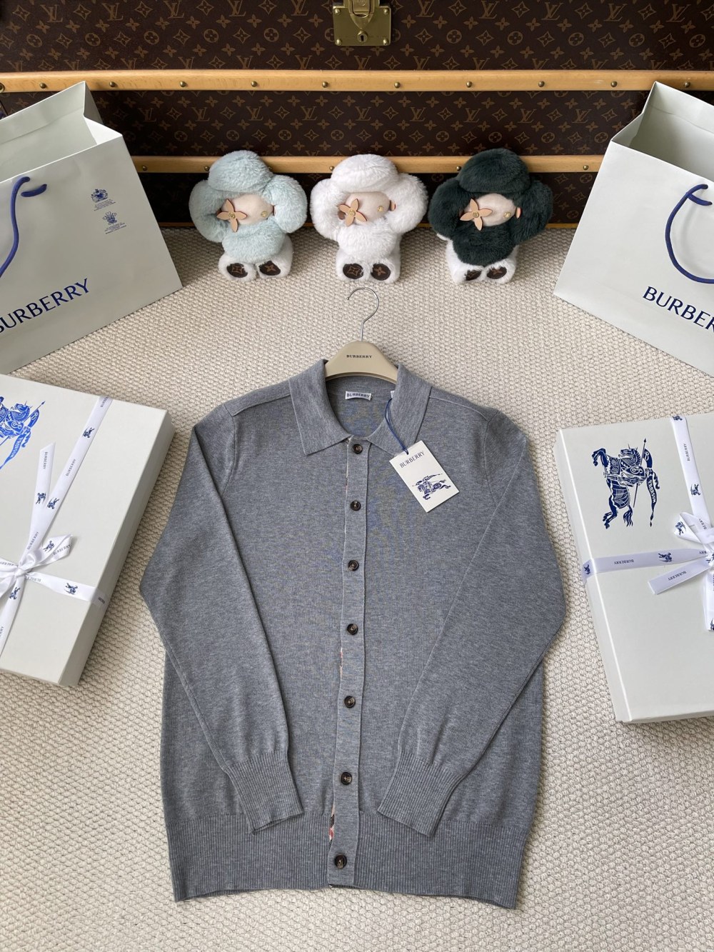 Collared Button Cardigan — product photograph