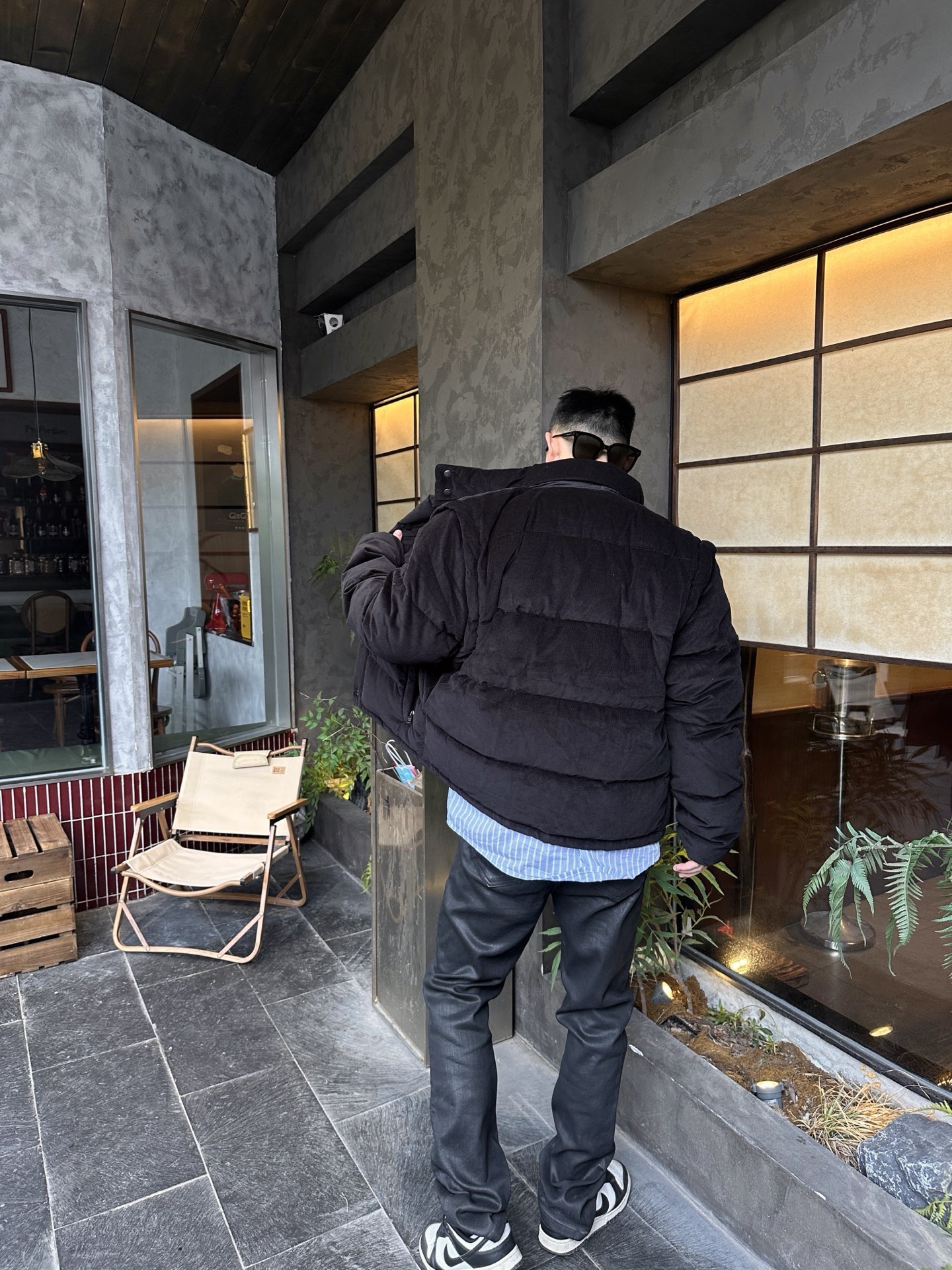 Stand-Collar Quilted Jacket — product photograph
