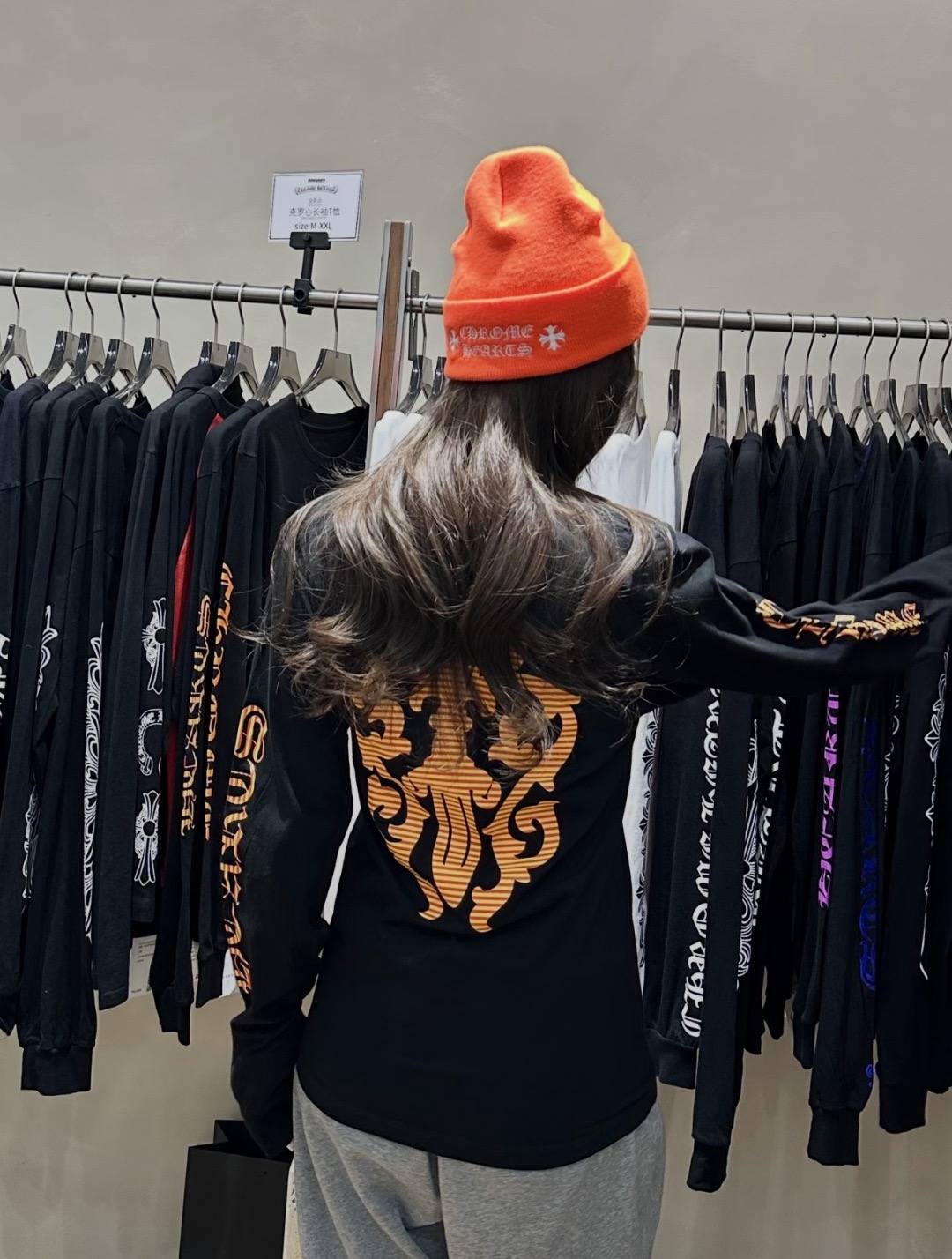 Orange Crest Pocket Long-Sleeve T-Shirt — product photograph