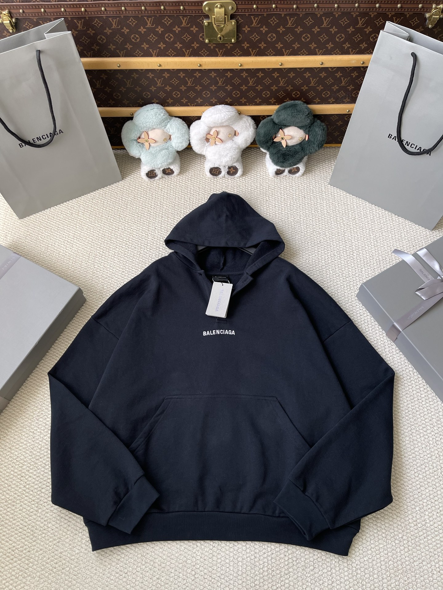 Back-Wordmark Half-Zip Hoodie — product photograph
