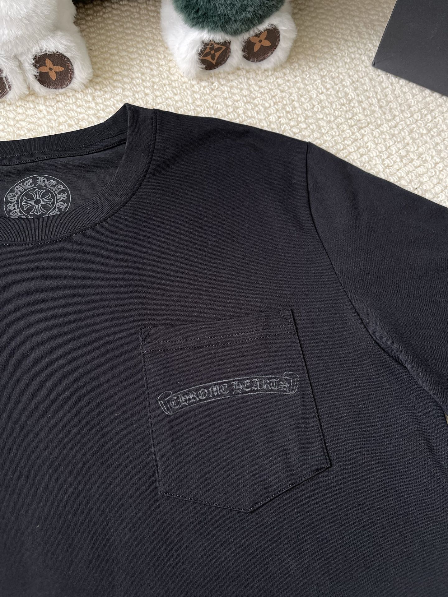 Orange Crest Pocket Long-Sleeve T-Shirt — product photograph