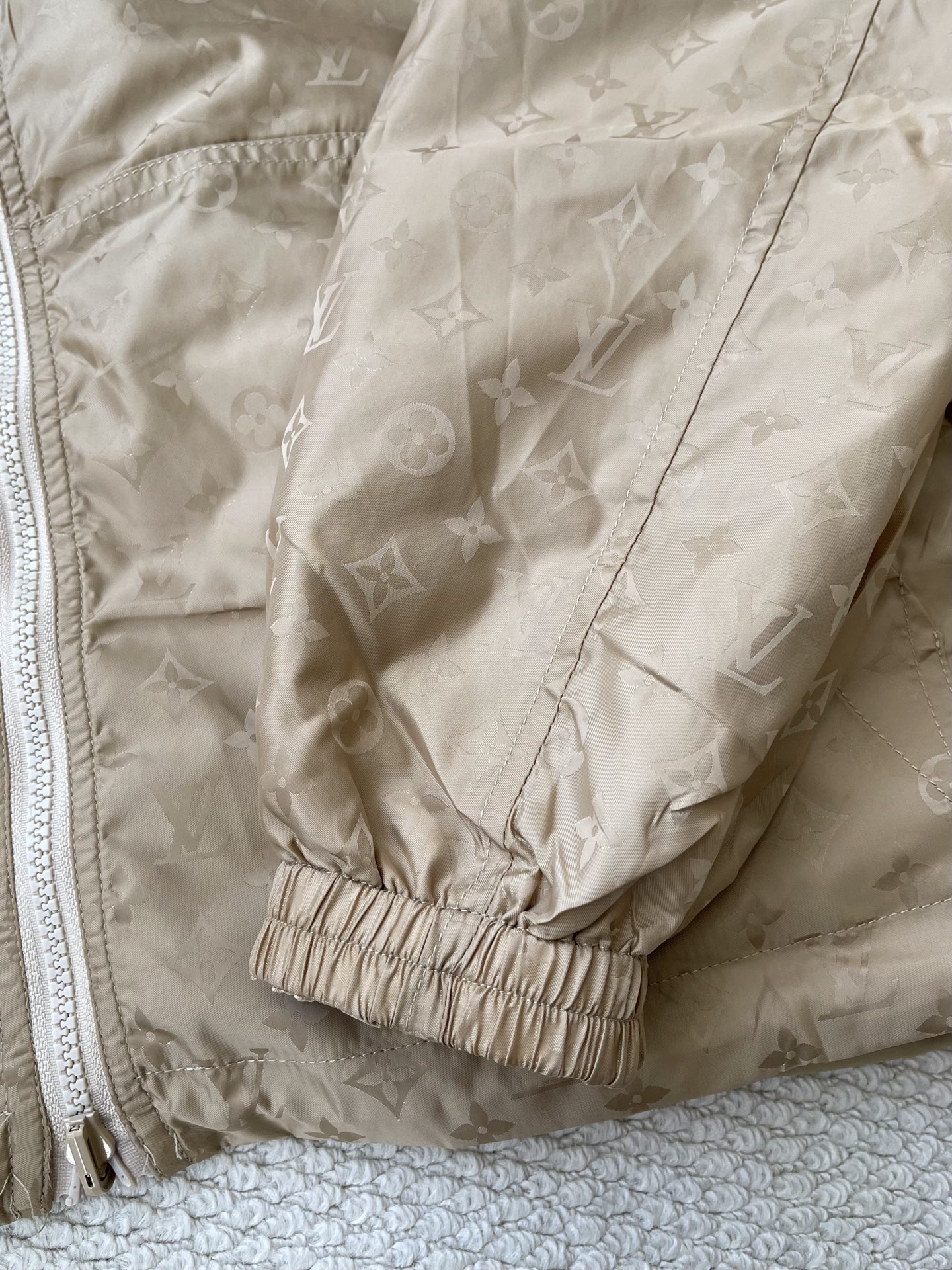 Tonal Monogram-Patch Hooded Jacket — product photograph
