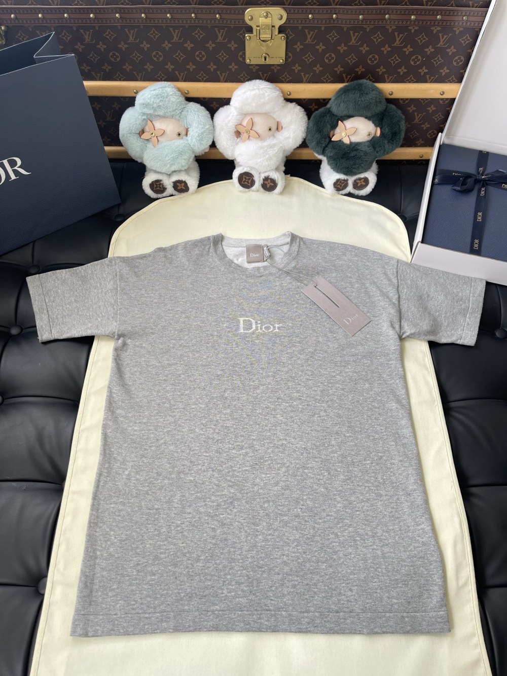 Fine-Pattern Wordmark T-Shirt — product photograph