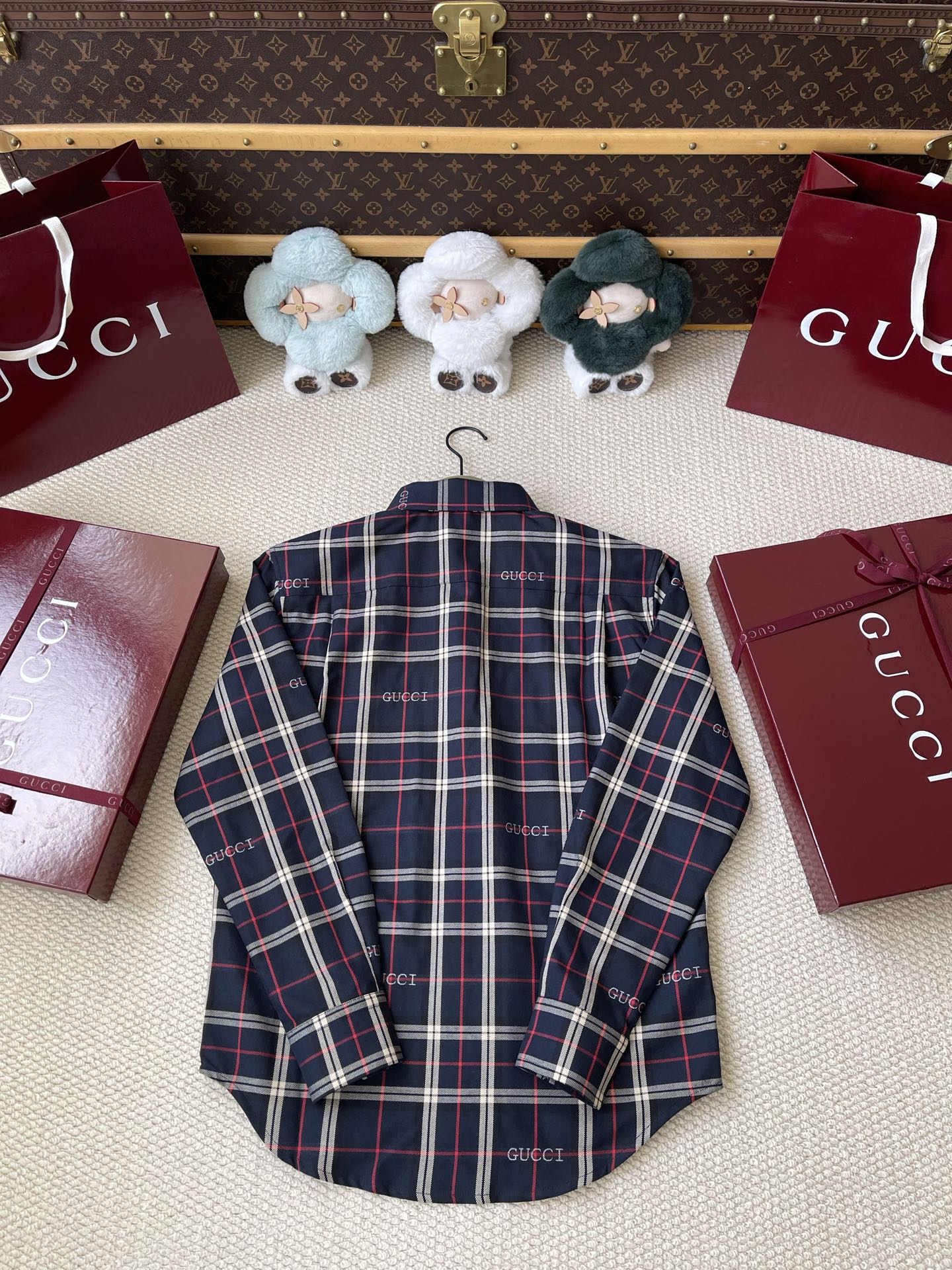 Checked Long-Sleeve Shirt — product photograph