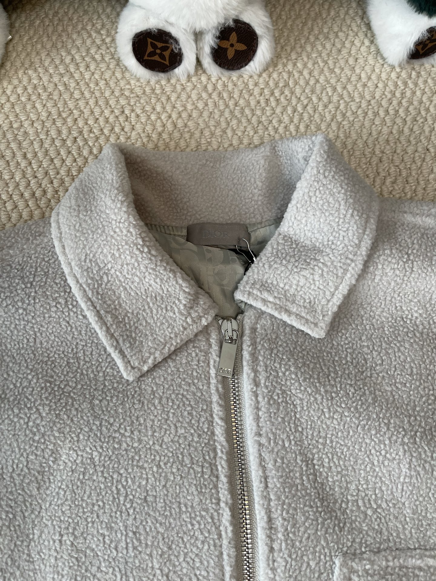 Textured Pocket Zip Jacket — product photograph