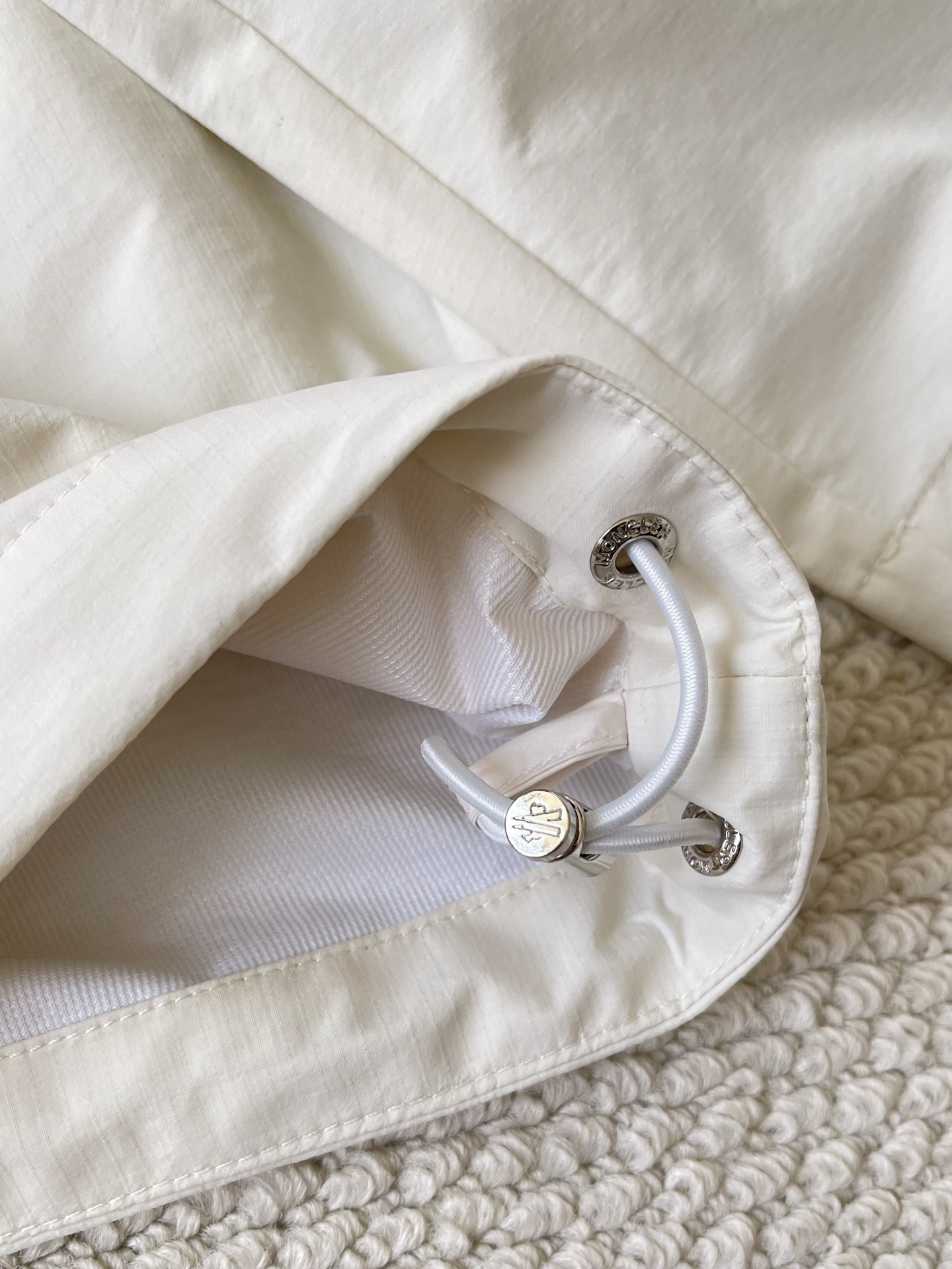 Drawstring-Hood Zip Windbreaker — product photograph