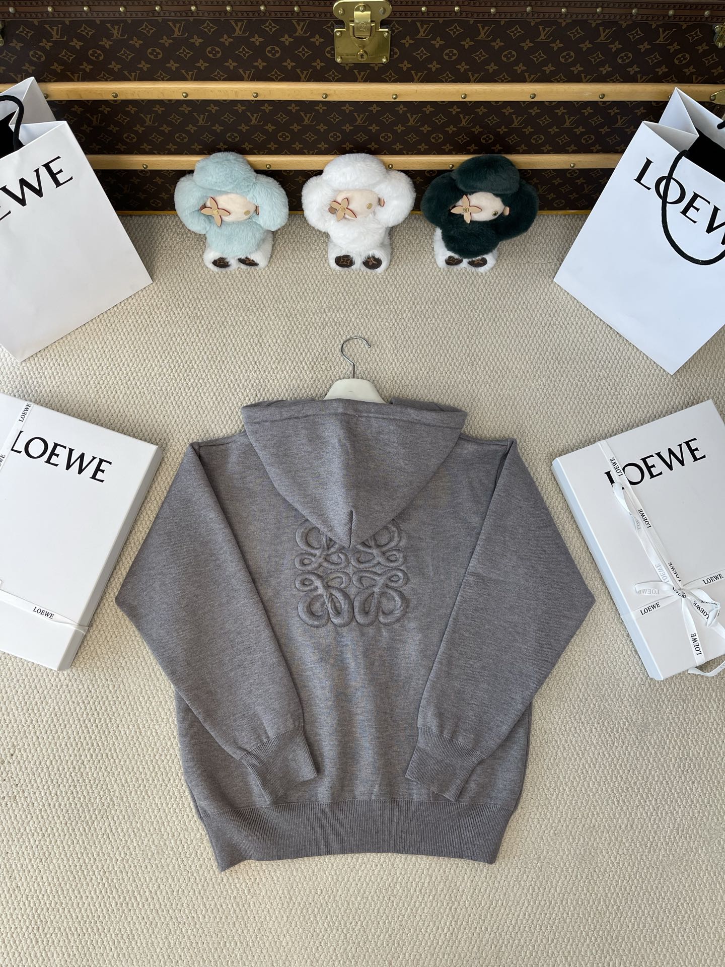 Back-Anagram Zip-Up Hoodie — product photograph