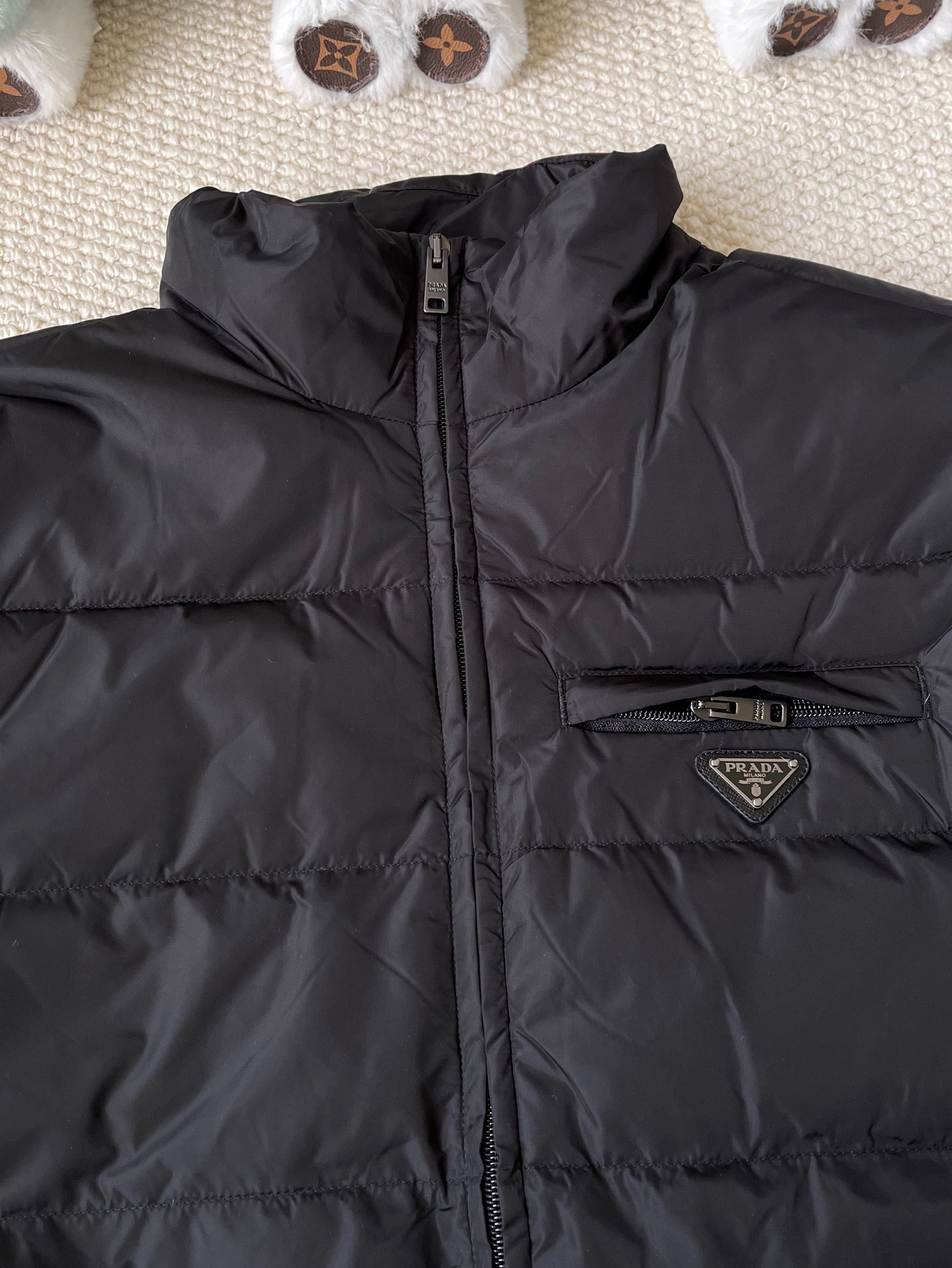 Sleeve-Pocket Quilted Jacket — product photograph