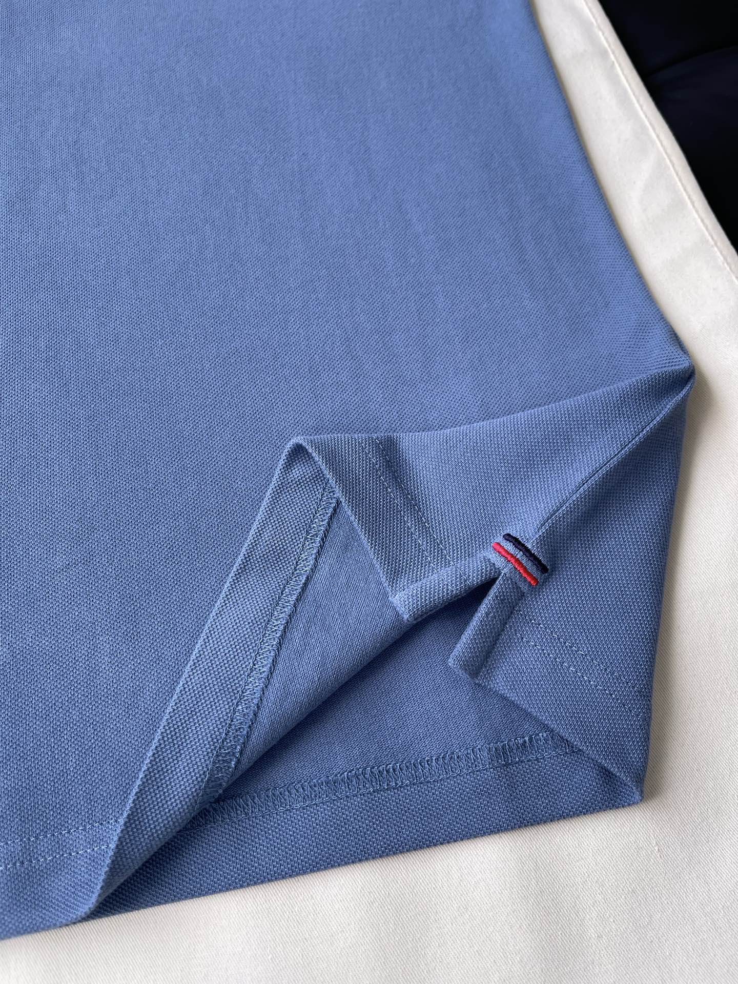 Tricolour Crest Short-Sleeve Polo — product photograph