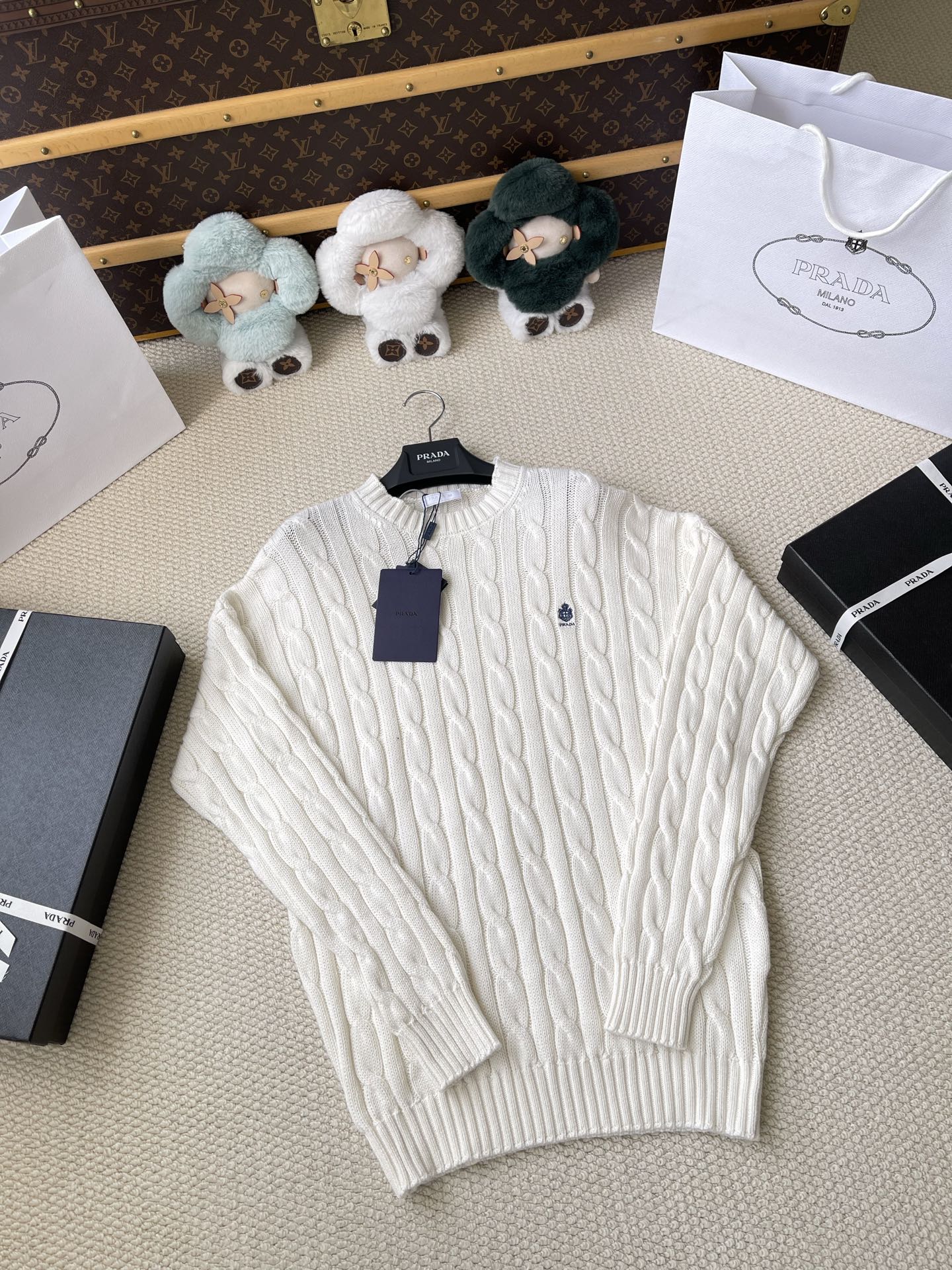 Crest Cable-Knit Sweater — product photograph