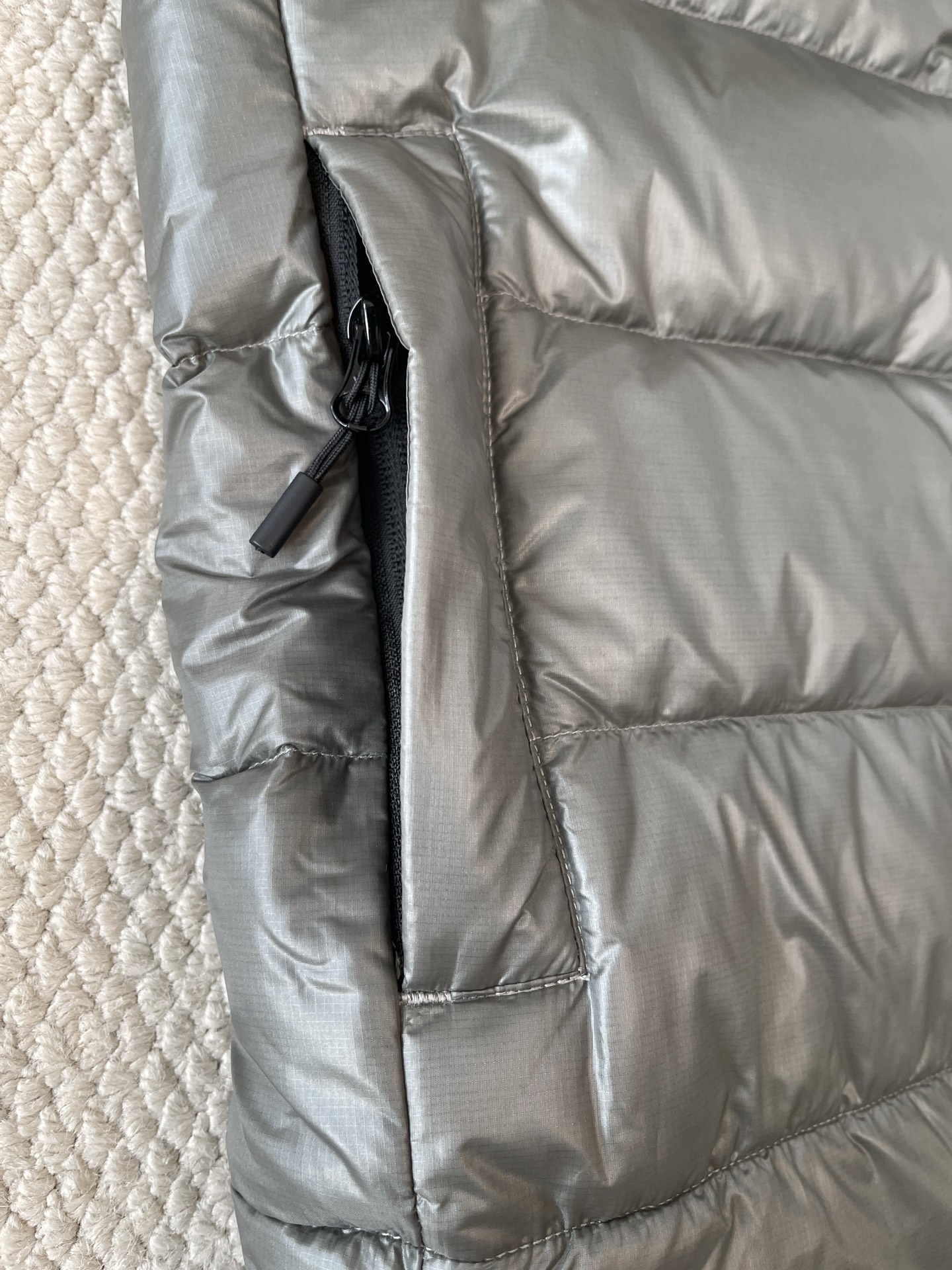 Crest-Patch Quilted Vest — product photograph