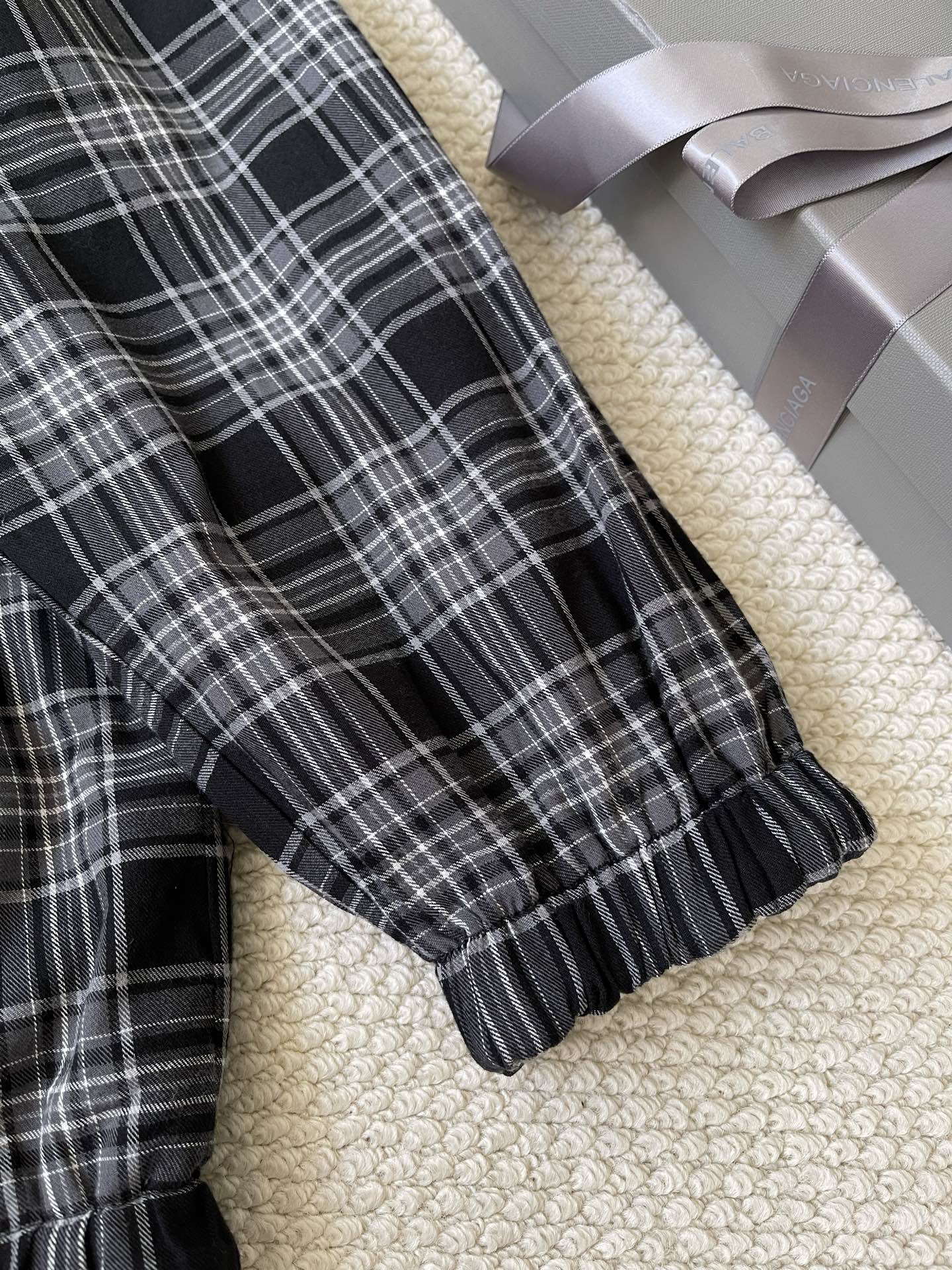 Plaid Zip Hooded Jacket — product photograph