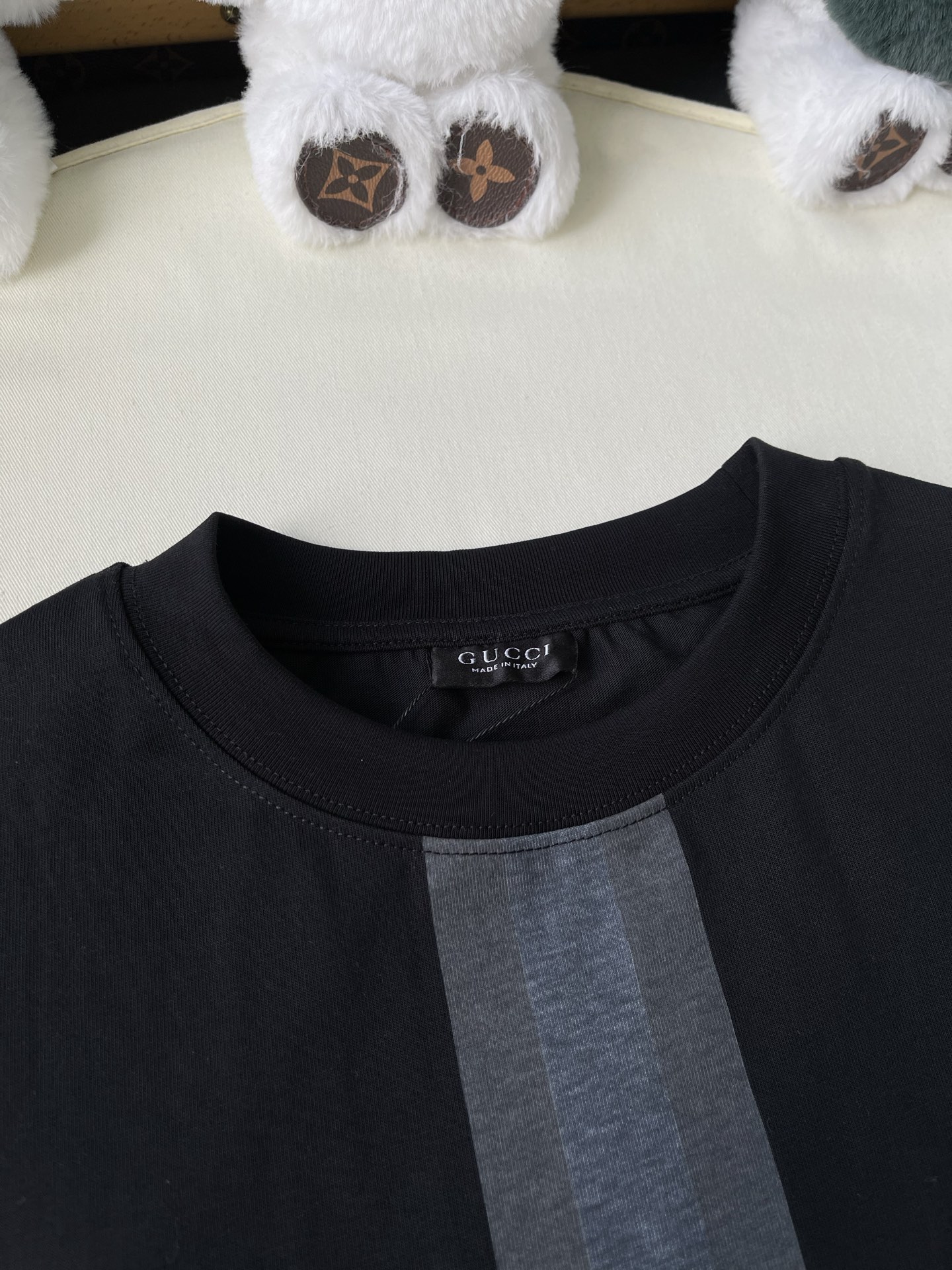 Vertical Logo-Stripe T-Shirt — product photograph