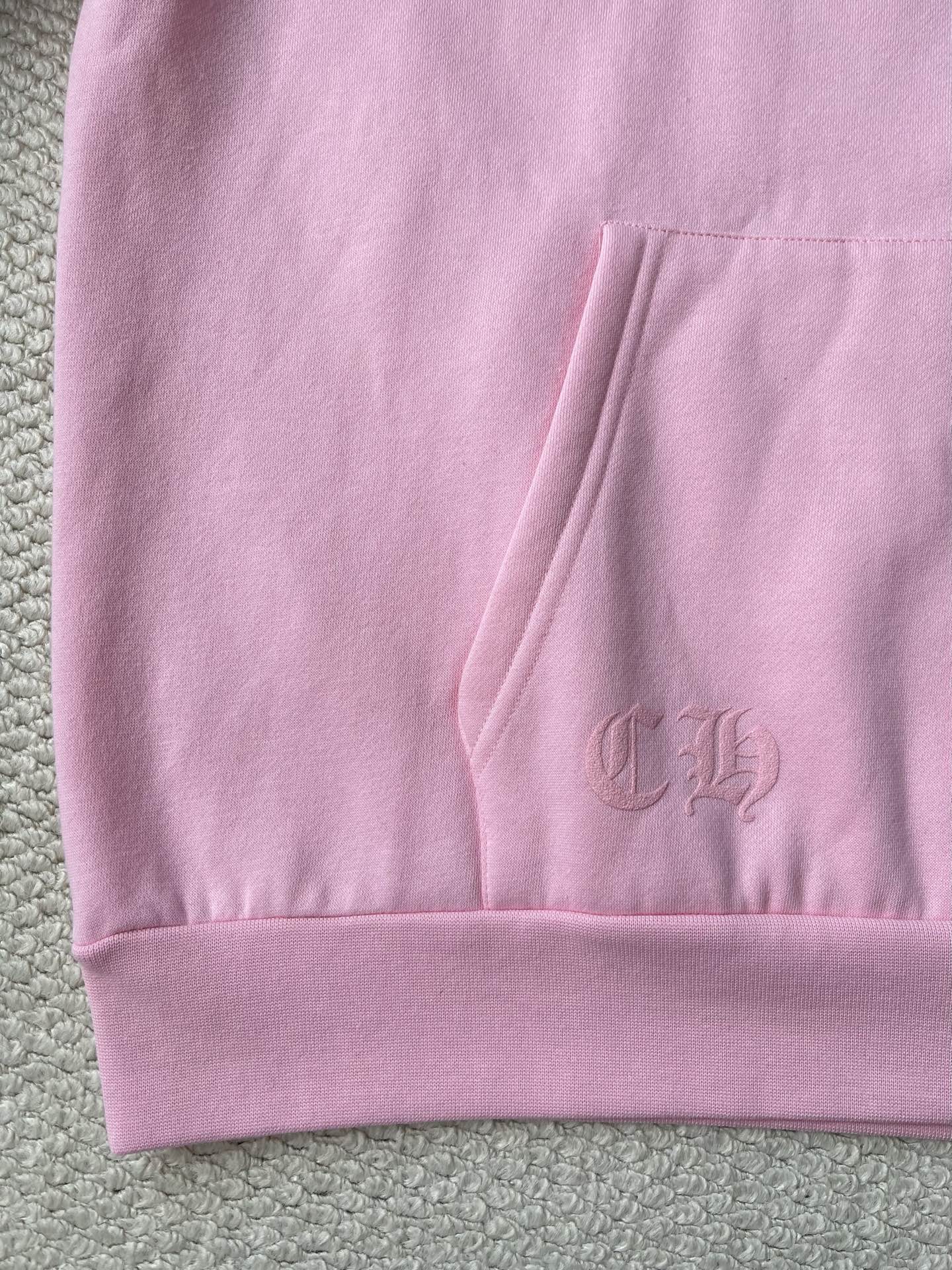 Blue-Horseshoe Pink Zip Hoodie — product photograph