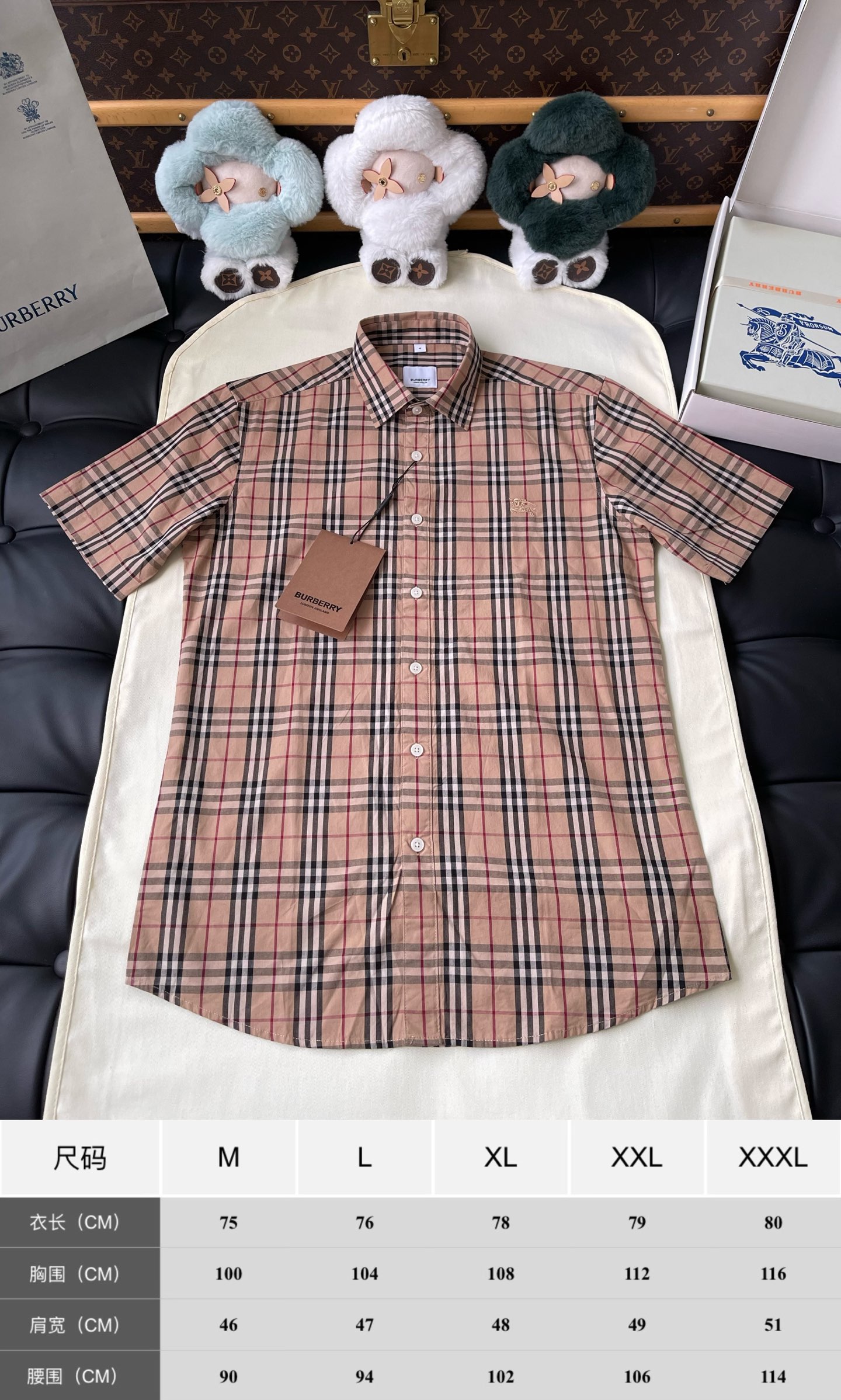 Check Short-Sleeve Button Shirt — product photograph