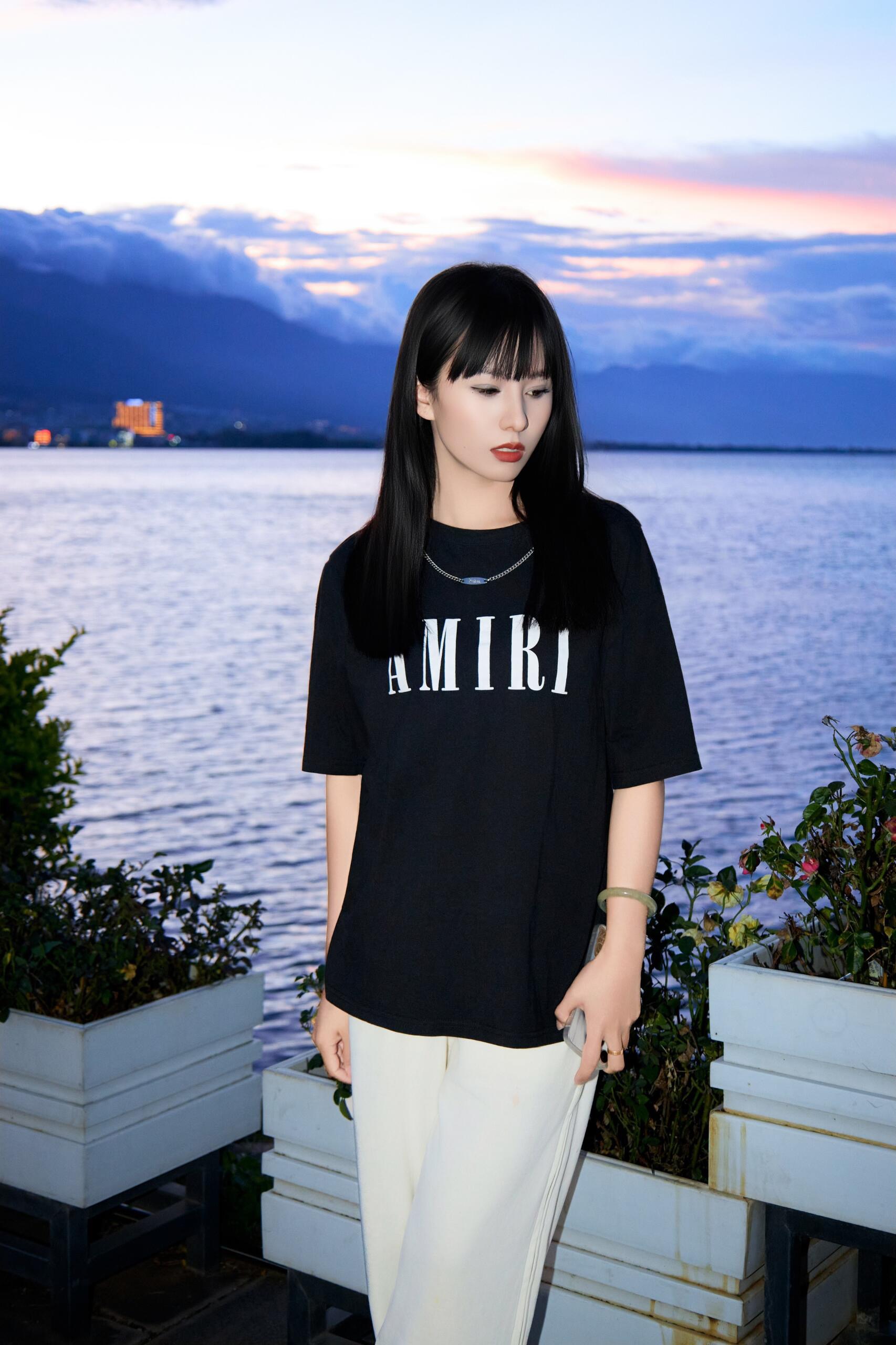Tall Serif Wordmark T-Shirt — product photograph
